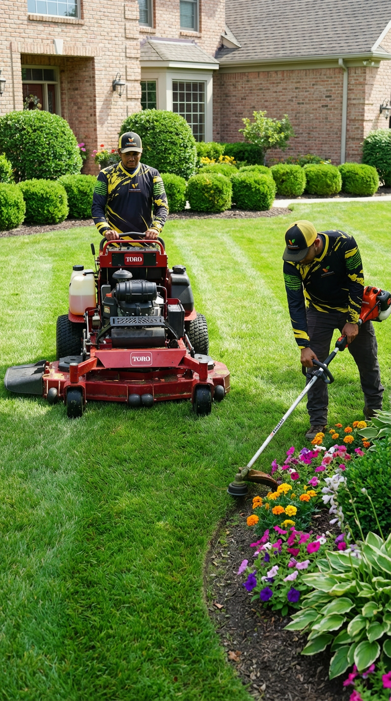 Man sitting on a beige cushioned bench against a plain light-colored wall, wearing a blue short-sleeved sweater and beige pants, looking to his left with a calm expression.