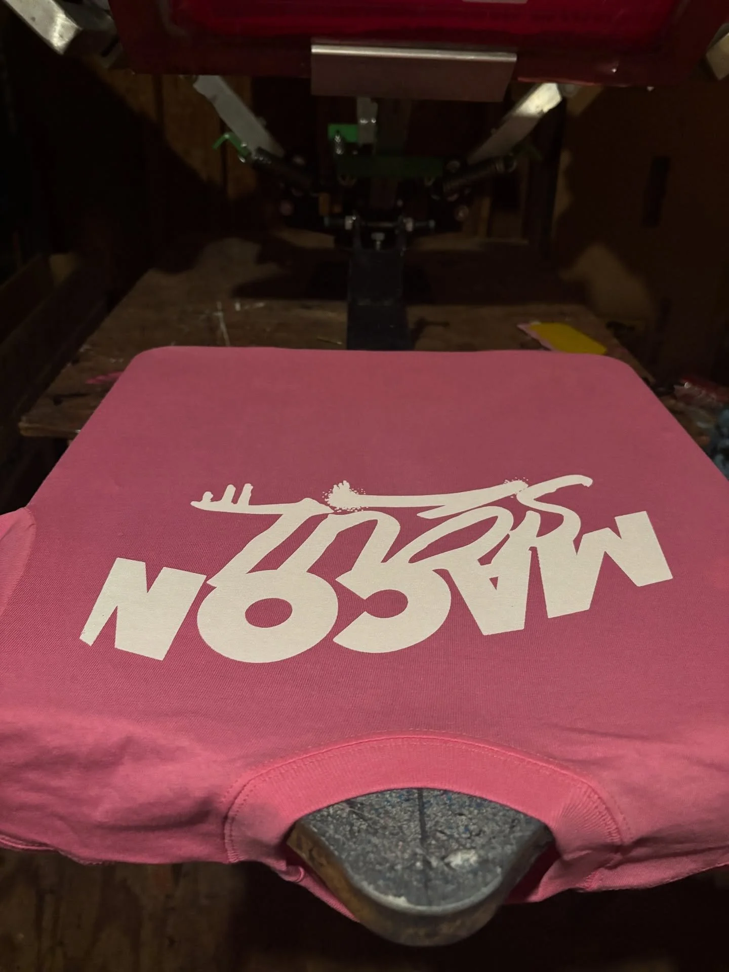 3 screens. 3 colors. 1 city with soul. 🤍🩵🩷 Macon Soul &ndash; special edition for Bacon Fest! 🥓👕 #MaconSoul #BaconFest #MaconBacon #MaconGA #MiddleGA #TwistedInk #ScreenPrinting #PrintLife #customtees