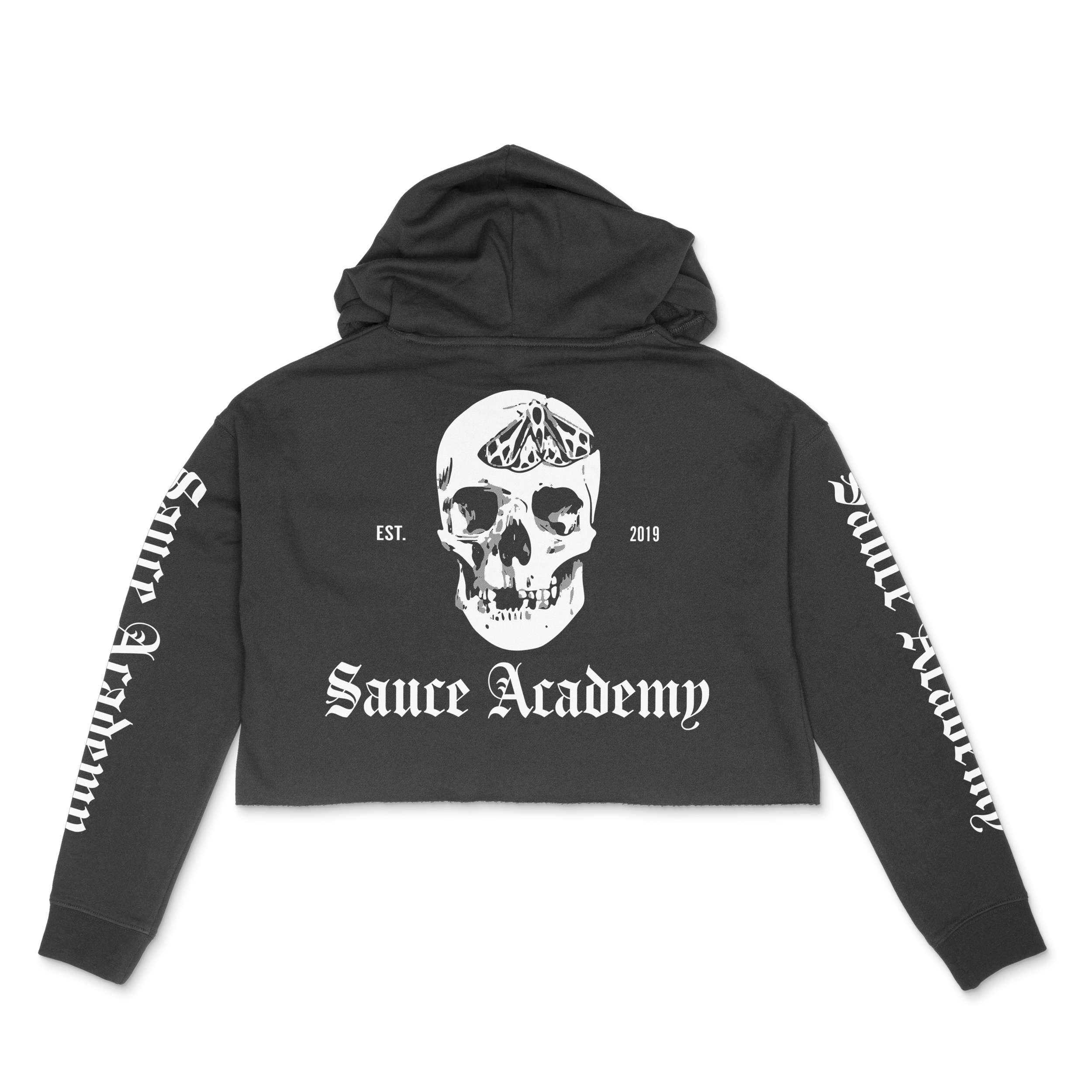 Where Street Meets Style_Black_Back_Womens Crop Hoodie.png