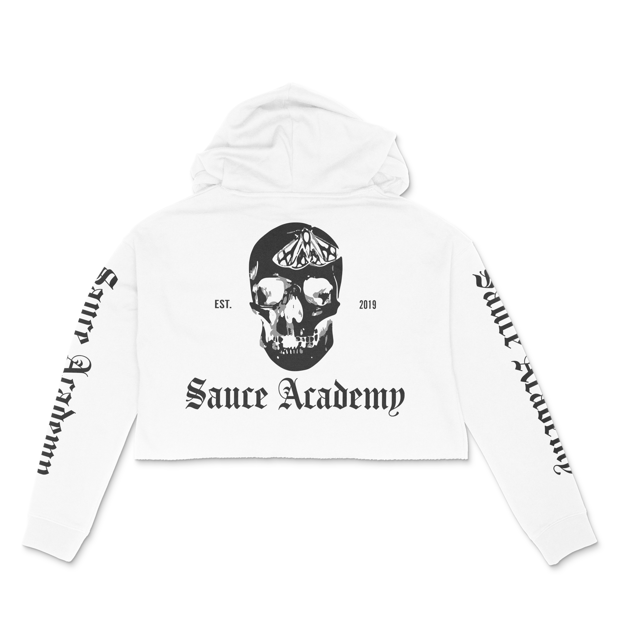 Where Street Meets Style_White_Back_Womens Crop Hoodie.png