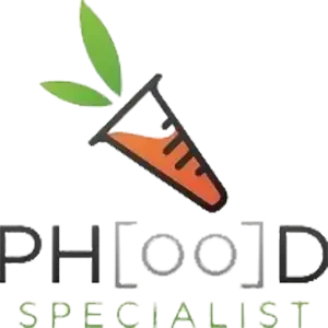 A gardening trowel with a carrot design, placed above the text 'PROD' and 'SPECIALIST' with a green background.