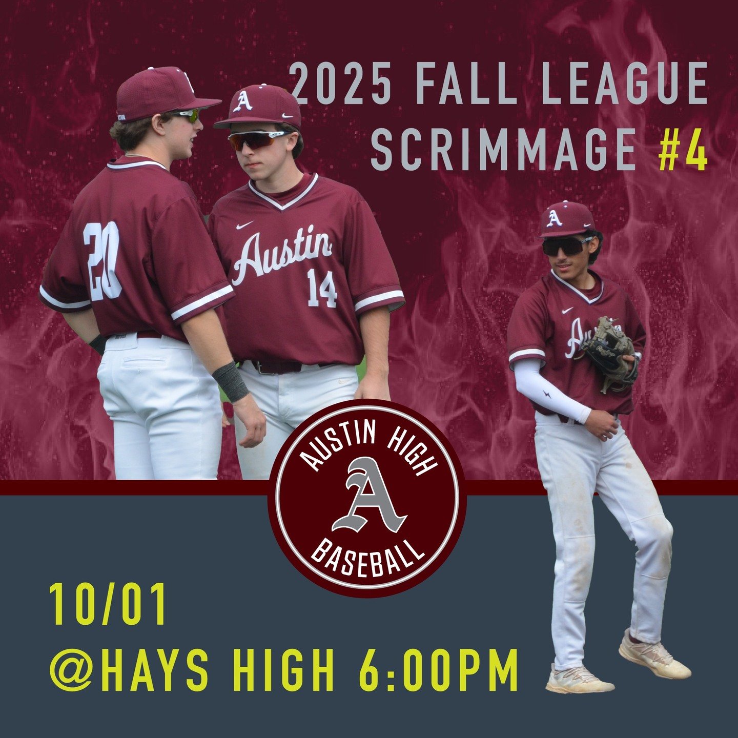 Al team scrimmage this week at Hayes High School. October 1 at 6pm. #loyalforever #gomaroons