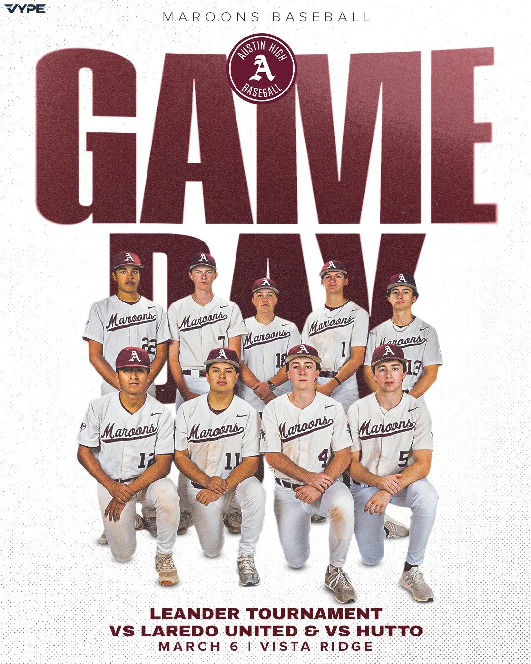 ⚾ Doubleheader
📍 Cedar Park
🆚 Laredo United
🆚 Hutto