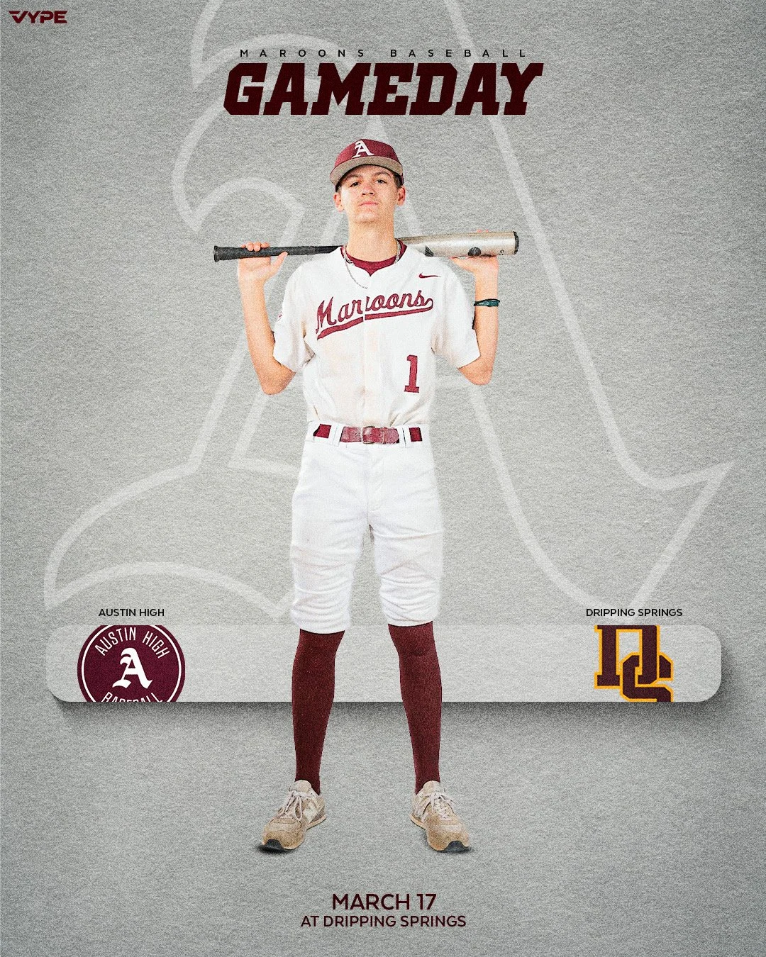 ⚾️ GAME DAY
📍 Dripping Springs
⌚️ 7:00pm