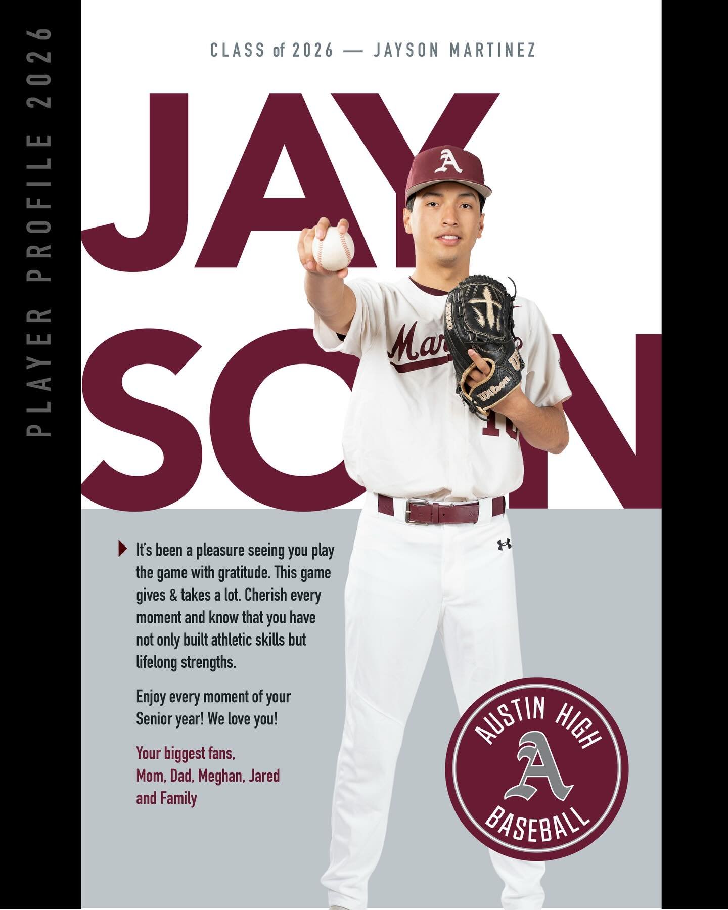 Maroons Baseball Player Profile- Senior @jayson.martinez1