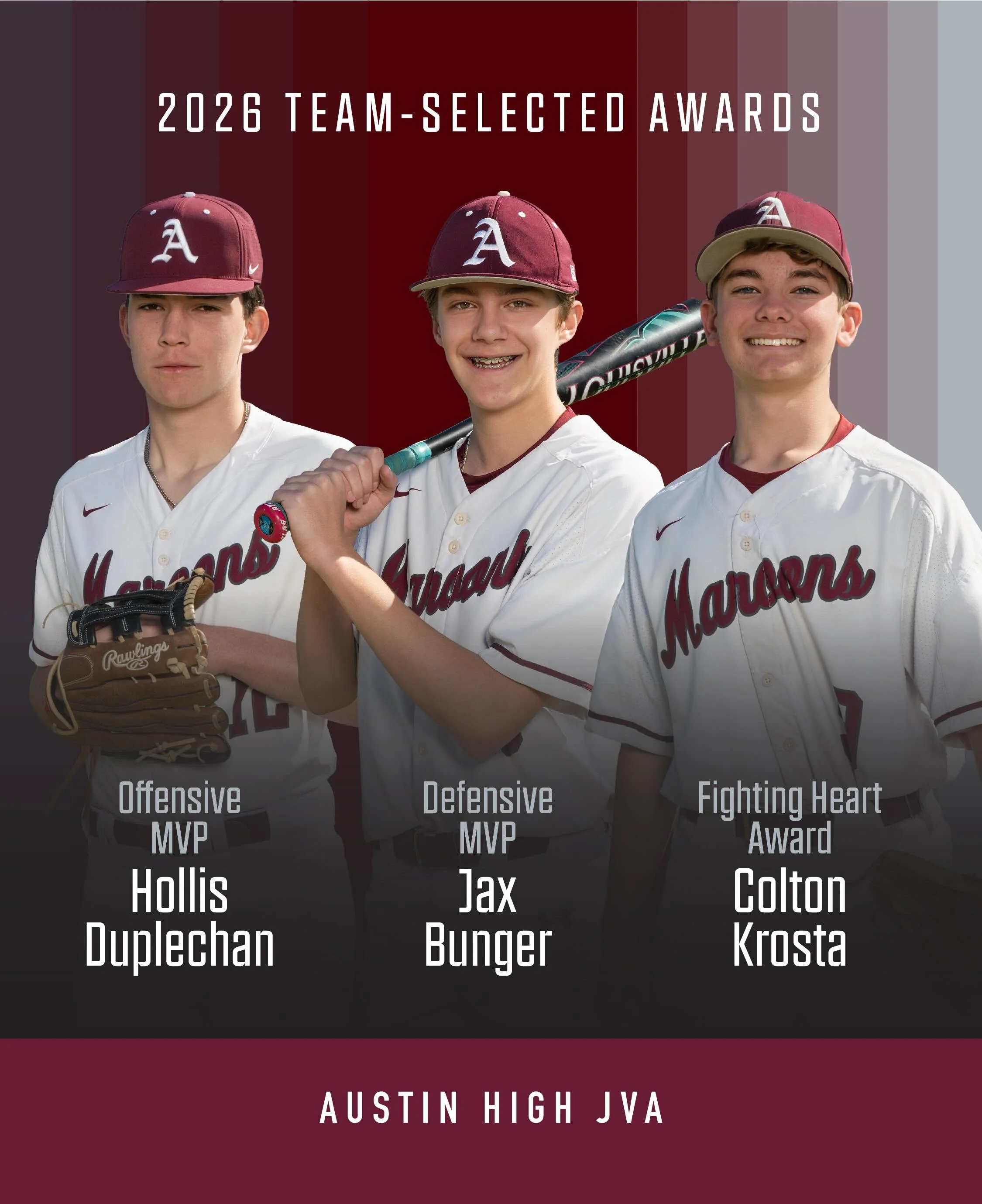 Congratulations to this year&rsquo;s JVA team award winners! #loyalforever #gomaroons