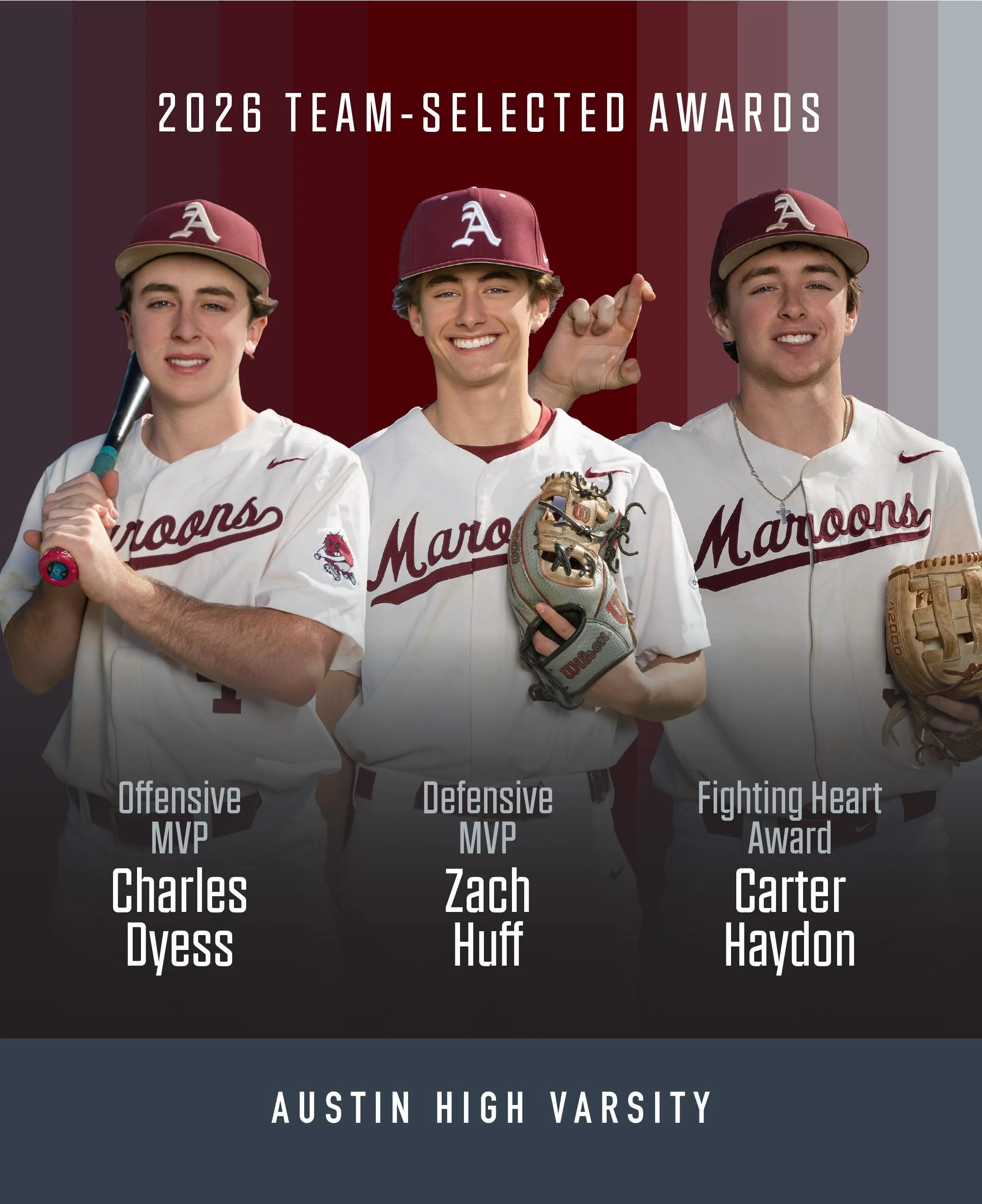 Congratulations to this year&rsquo;s Varsity team award winners! #loyalforever #gomaroons