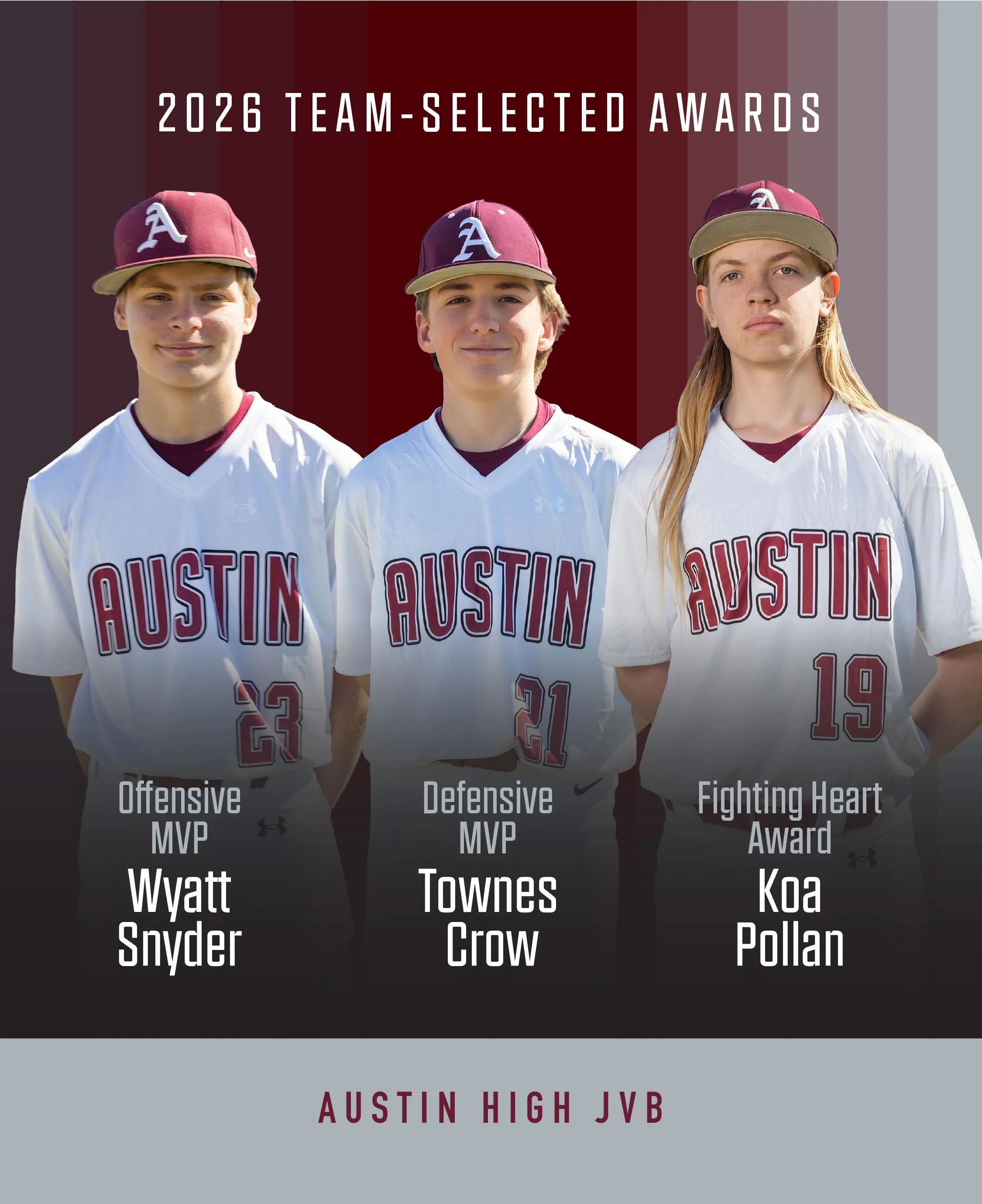 Congratulations to this years JVB team award winners! #loyalforever #gomaroons