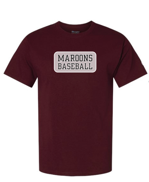 Maroons Baseball screenprinted cotton tshirt - Copy.png