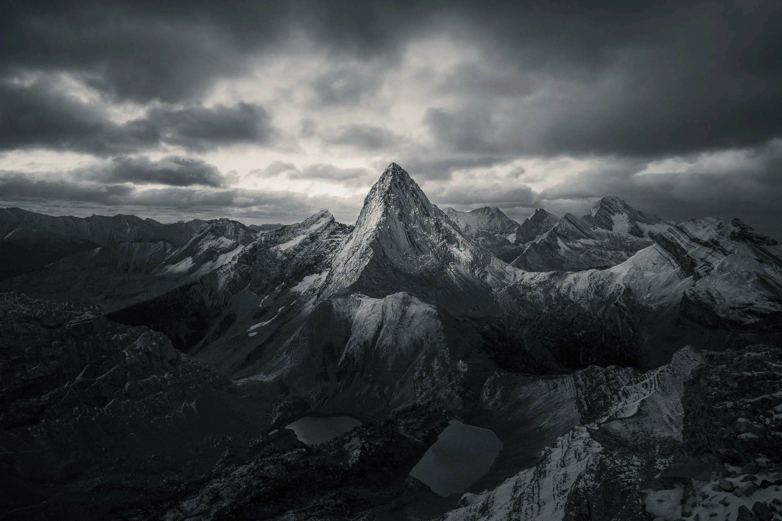 Mount Birdwood Monochrome