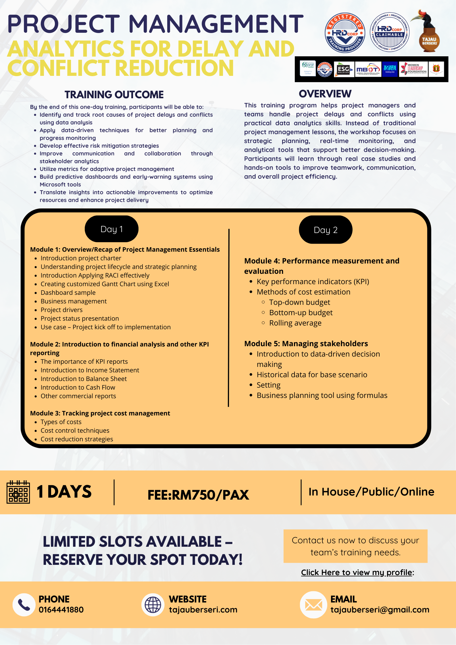PROJECT MANAGEMENT ANALYTICS FOR DELAY AND CONFLICT REDUCTION