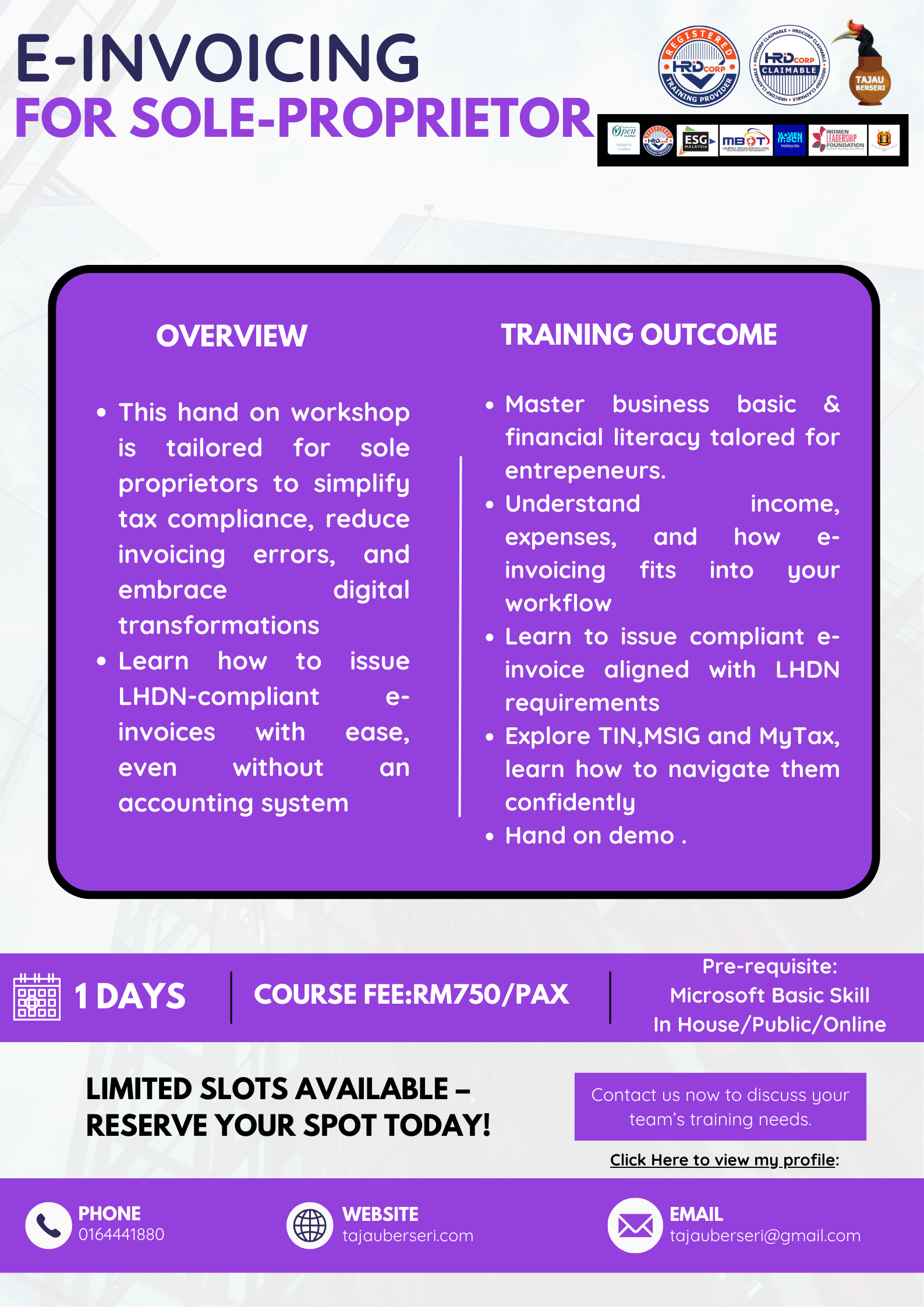 E-INVOICING FOR SOLE-PROPRIETOR