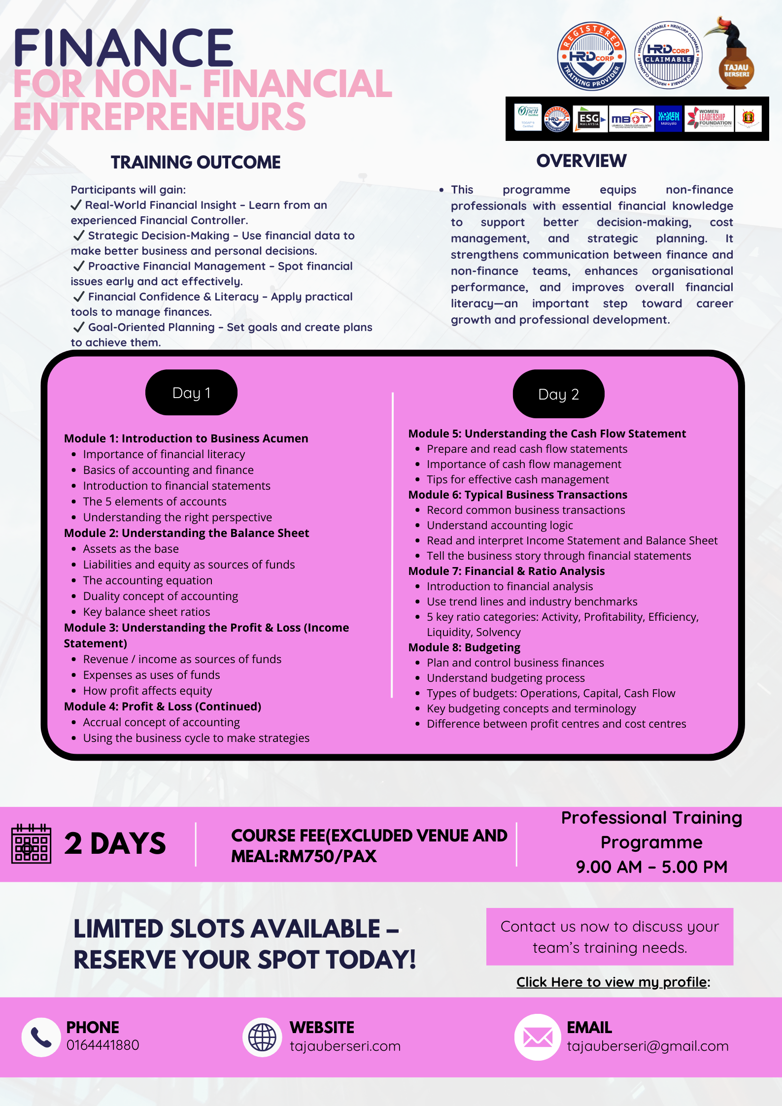 FINANCE FOR NON-FINANCIAL ENTREPRENEURS