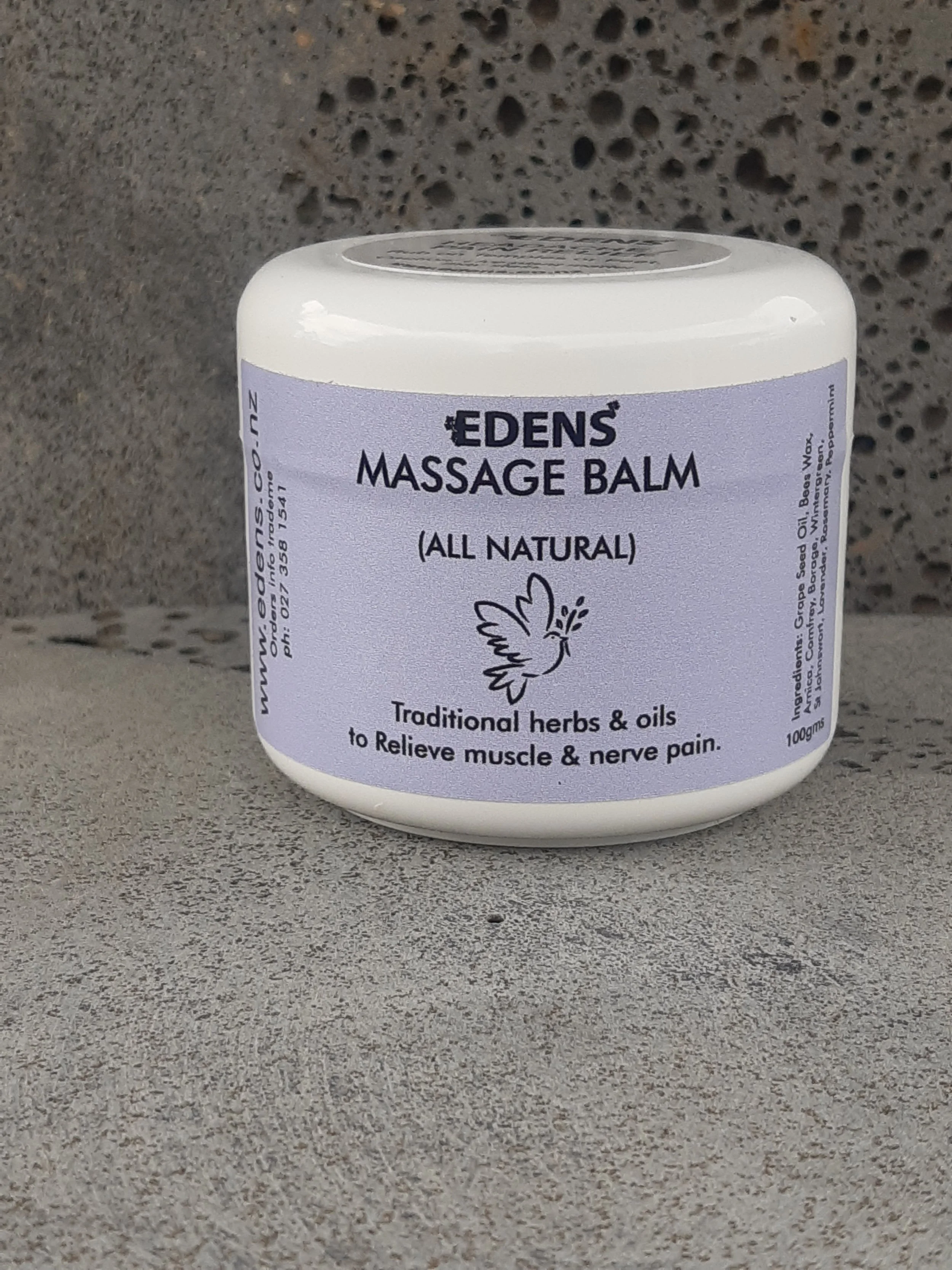Edens Massage Balm 100gm