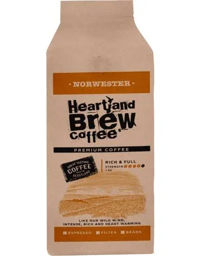 Heartland Ground Coffee (Rich & Full Espresso style) 1kg