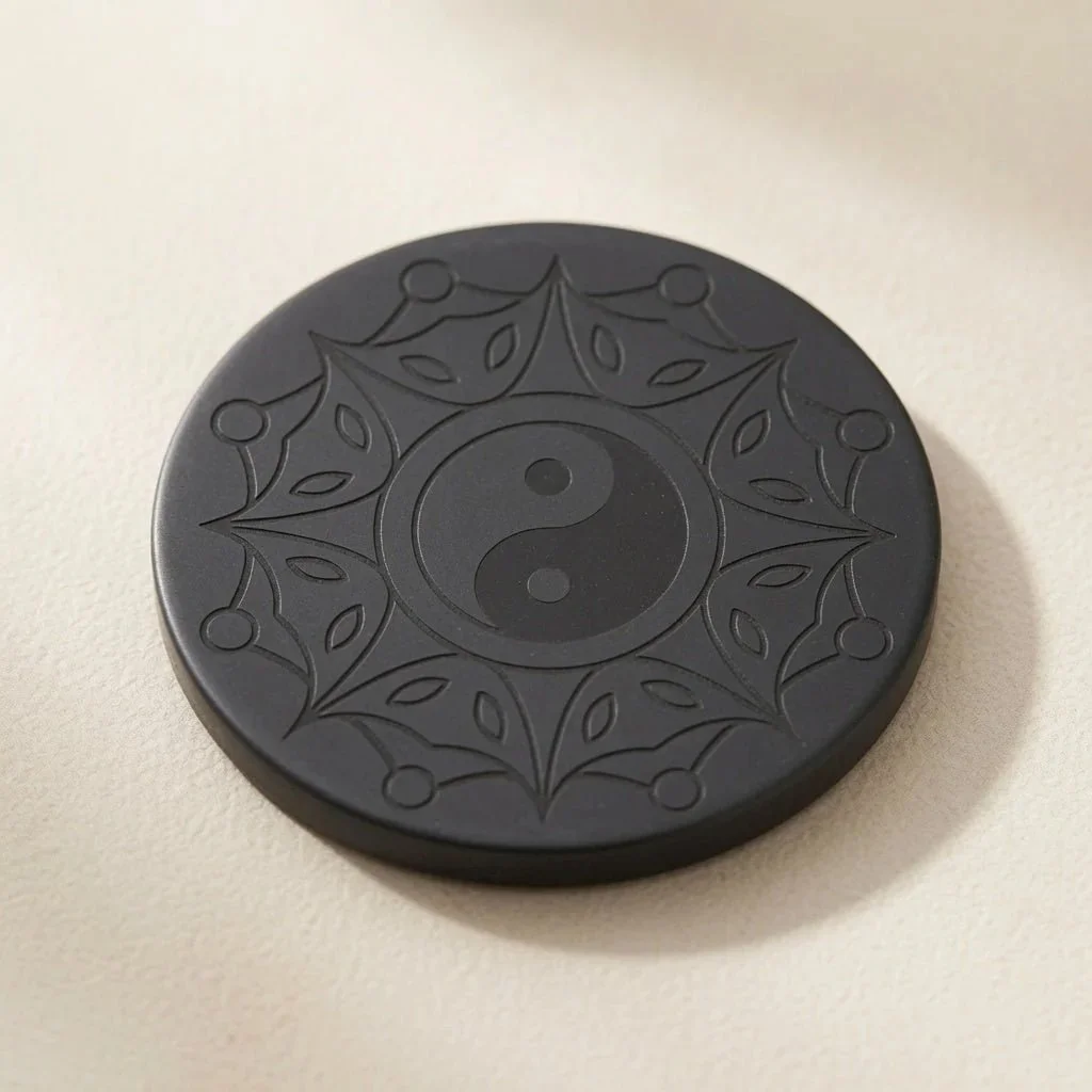 Shungite Phone Sticker - Yin Yang & Sun