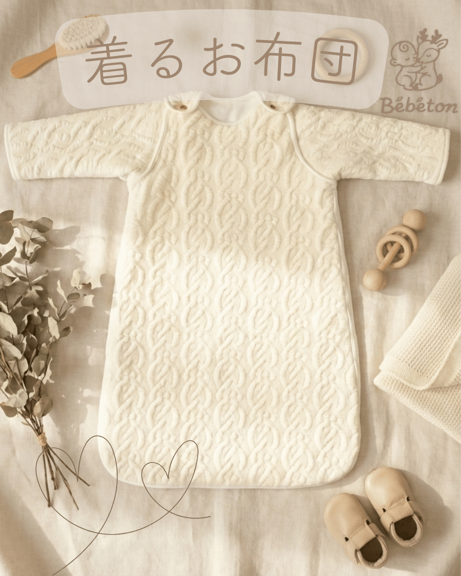はじめまして。「着るお布団」専門店のBebeton（ベベトン）です