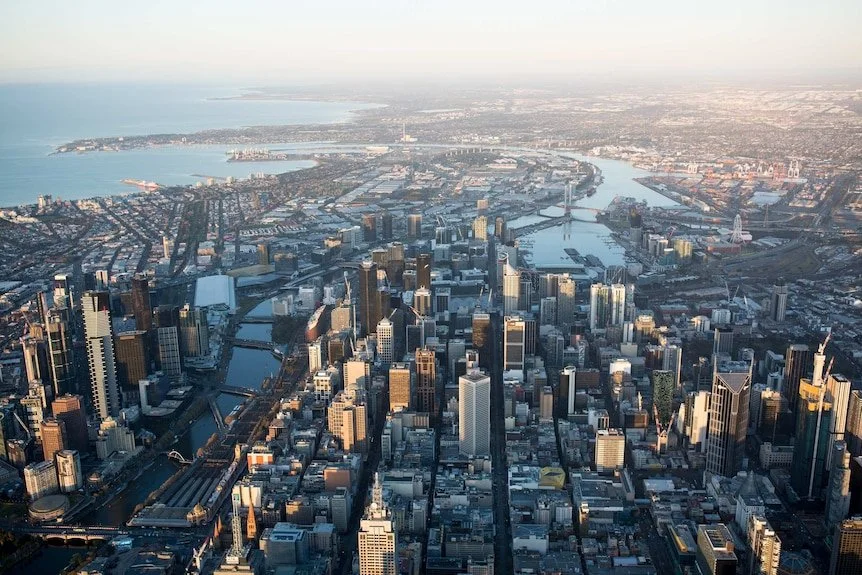 Aerial view of Sydney, Australia skyline