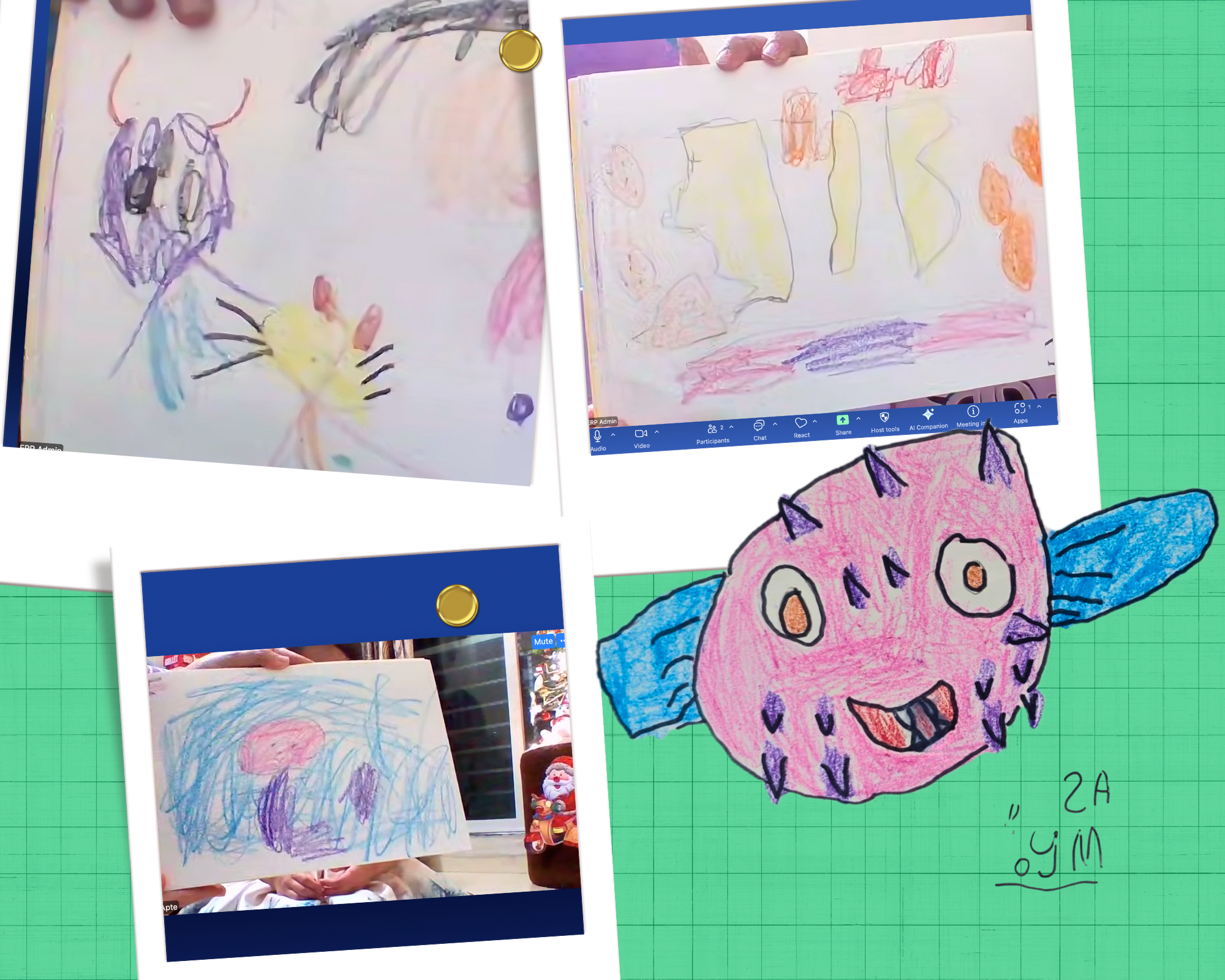 Sayuri, 4.5 years. Her favourite colours are pink and purple. She likes to have french fries with cheese, strawberry juice and papad when she goes out to eat. She was scared of monsters, cats and dogs (now she is not because she drew them and put a c