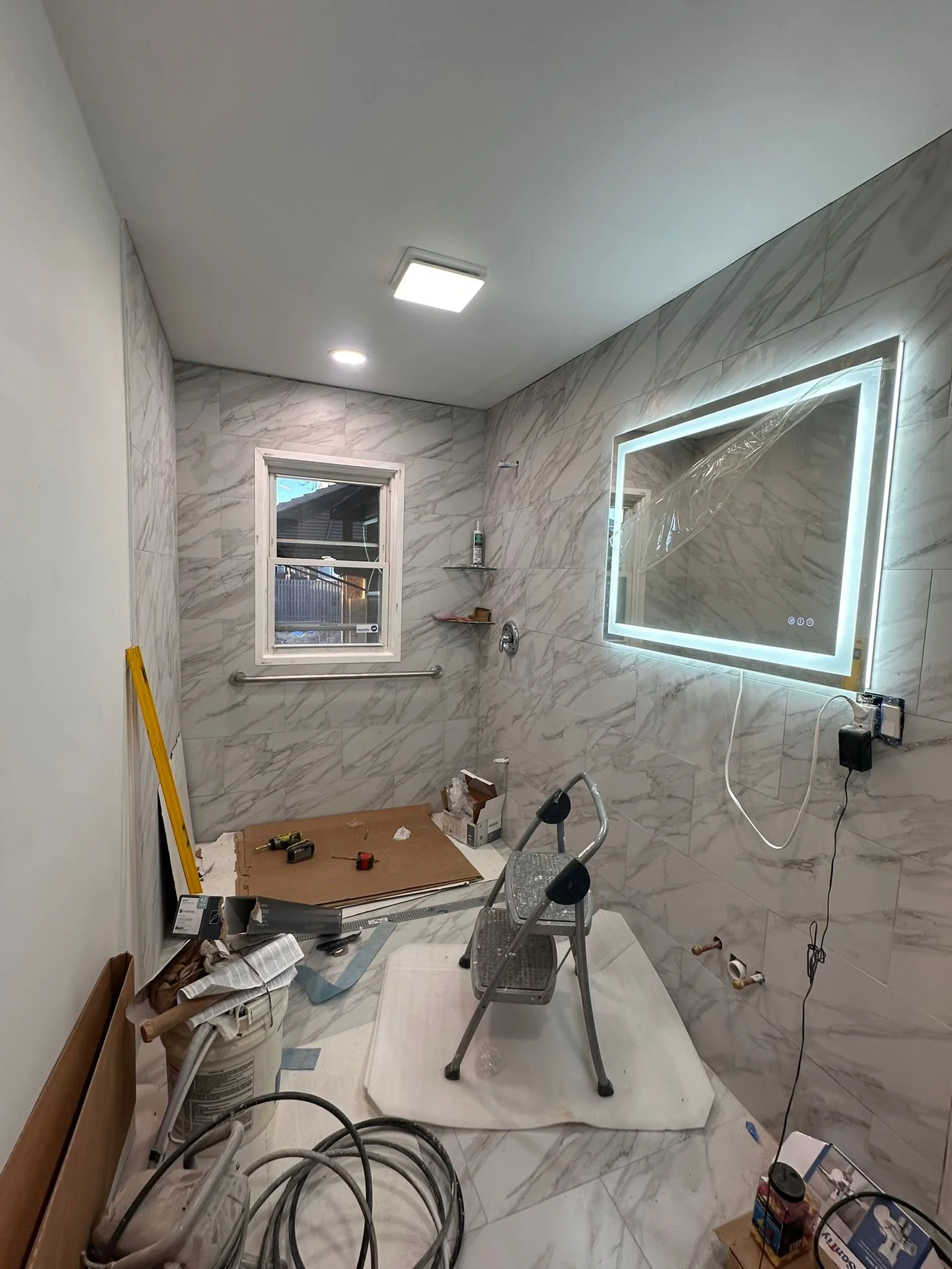Bathroom Remodel, LED Mirror 