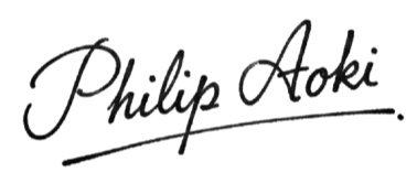 Signature of Philip Aoki in black cursive handwriting.