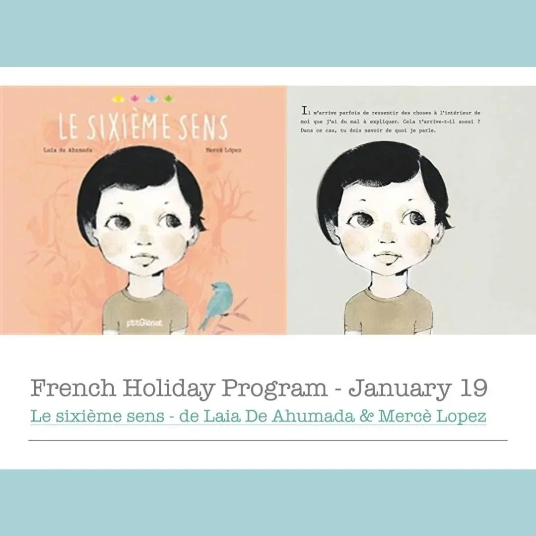 Cover of a book titled 'Le Sixième Sens' featuring an illustrated child's face with dark hair, and a bird sitting on the child's shoulder.