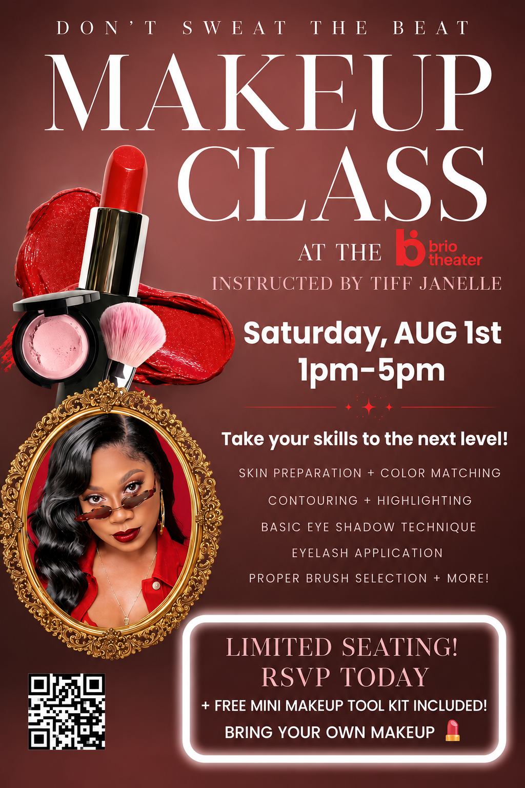 Don’t Sweat the Beat Makeup Class