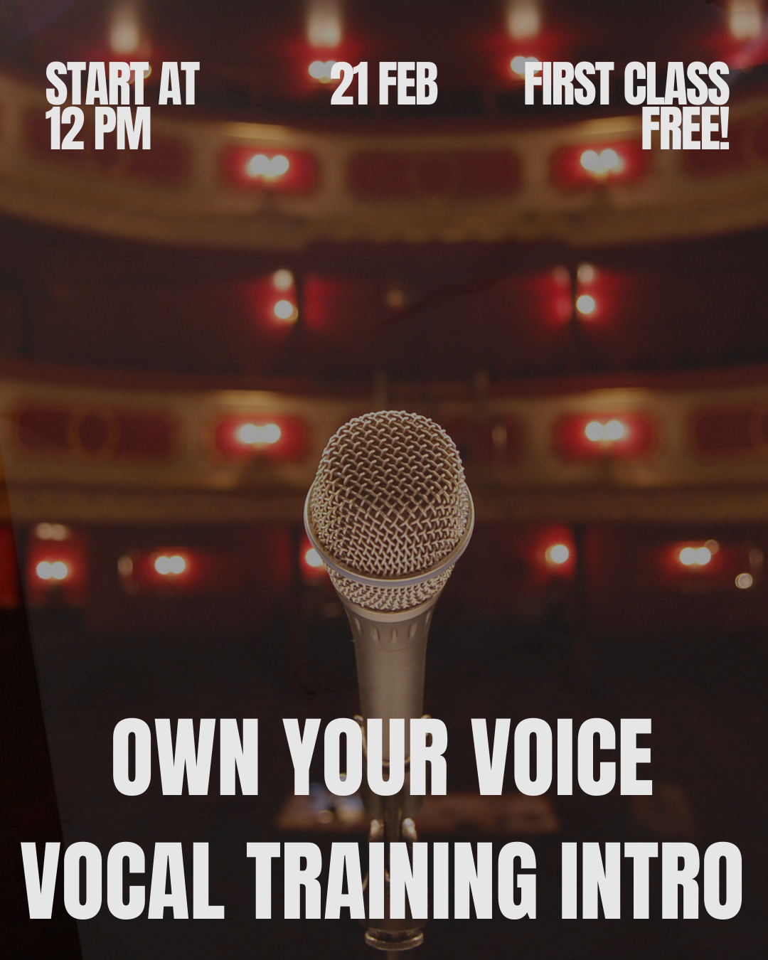 OWN YOUR VOICE VOCAL TRAINING INTRO