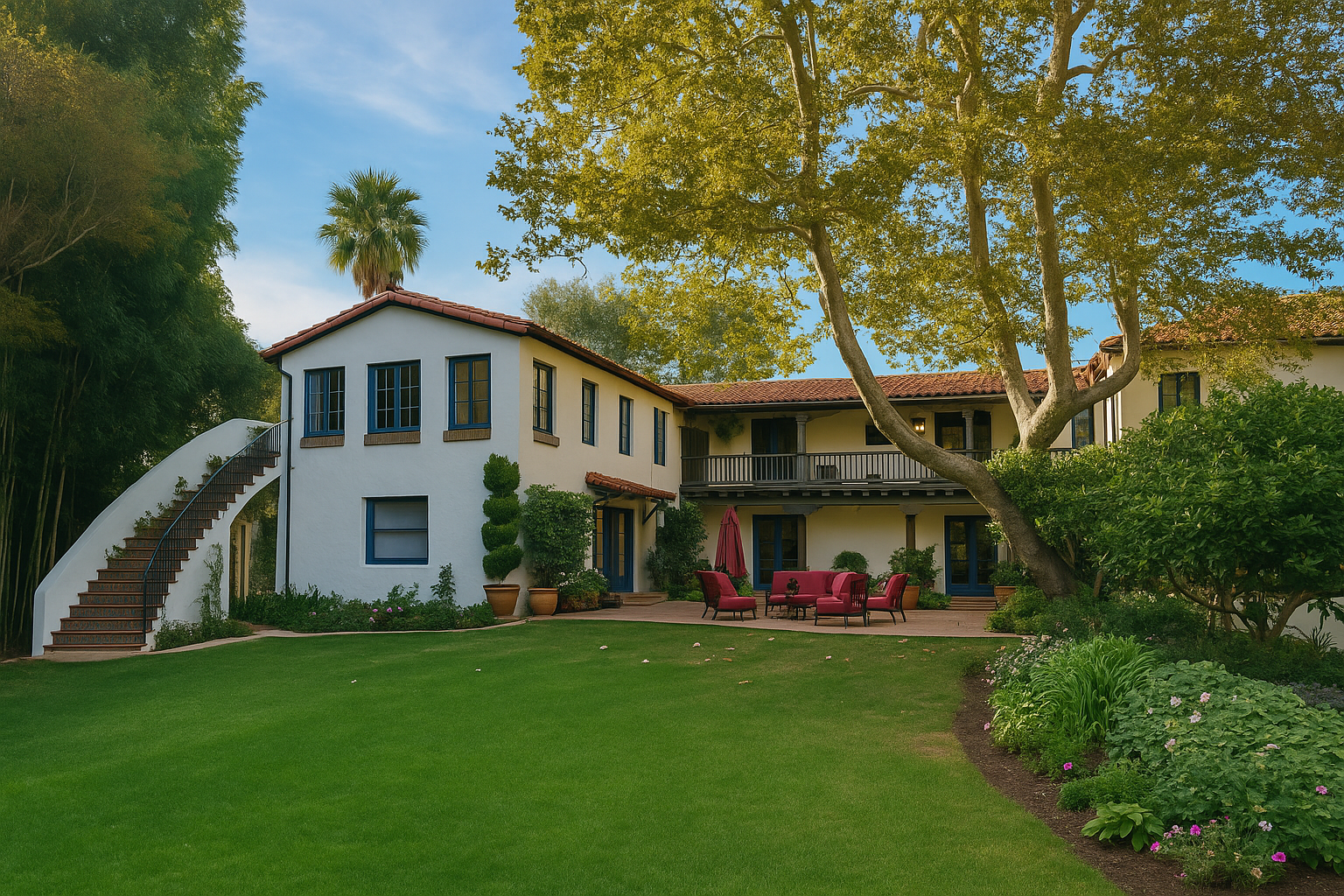 California Mediterranean Estate, San Vicente Blvd. Santa Monica