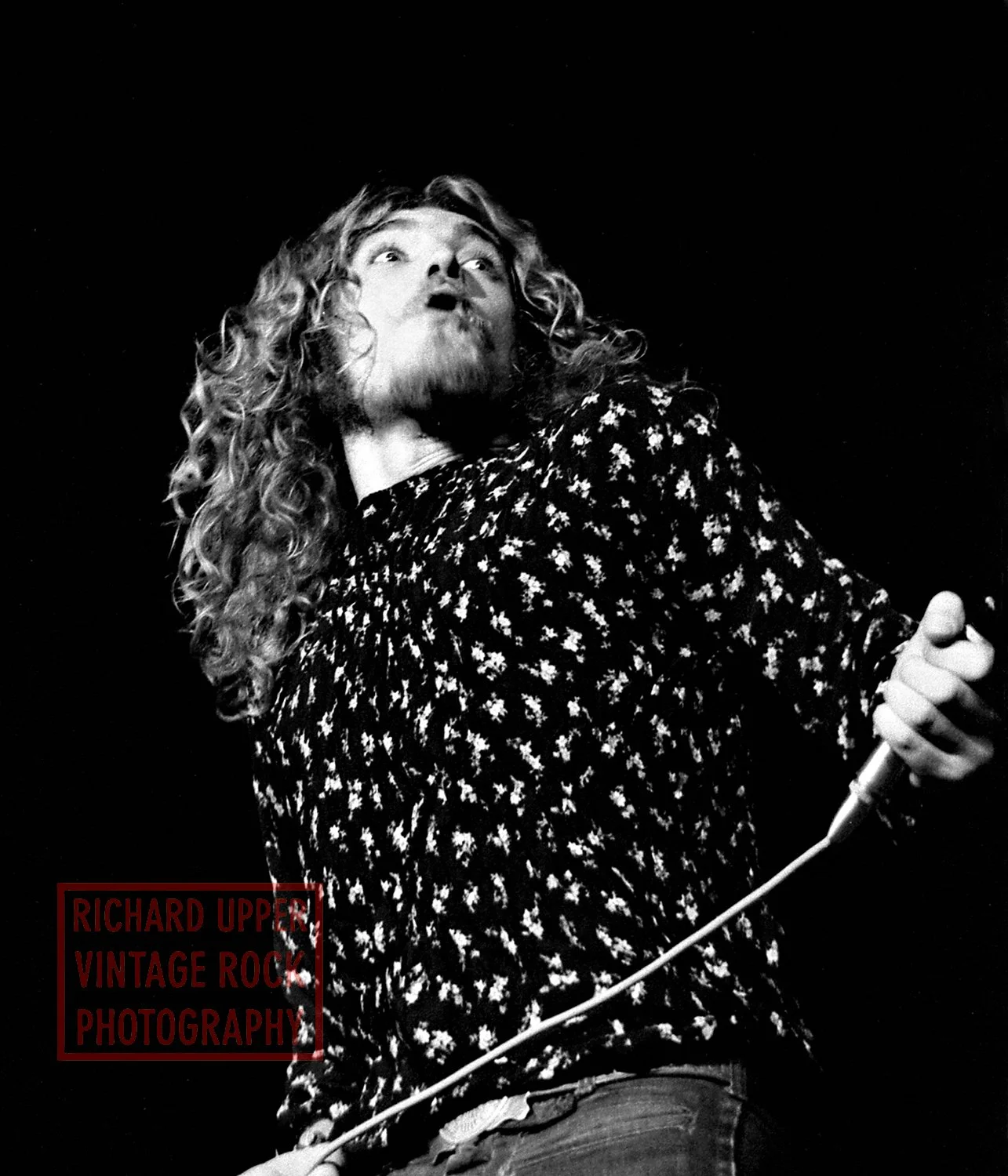 Robert Plant, Led Zeppelin, 1969, Civic Auditorium, Honolulu, HI