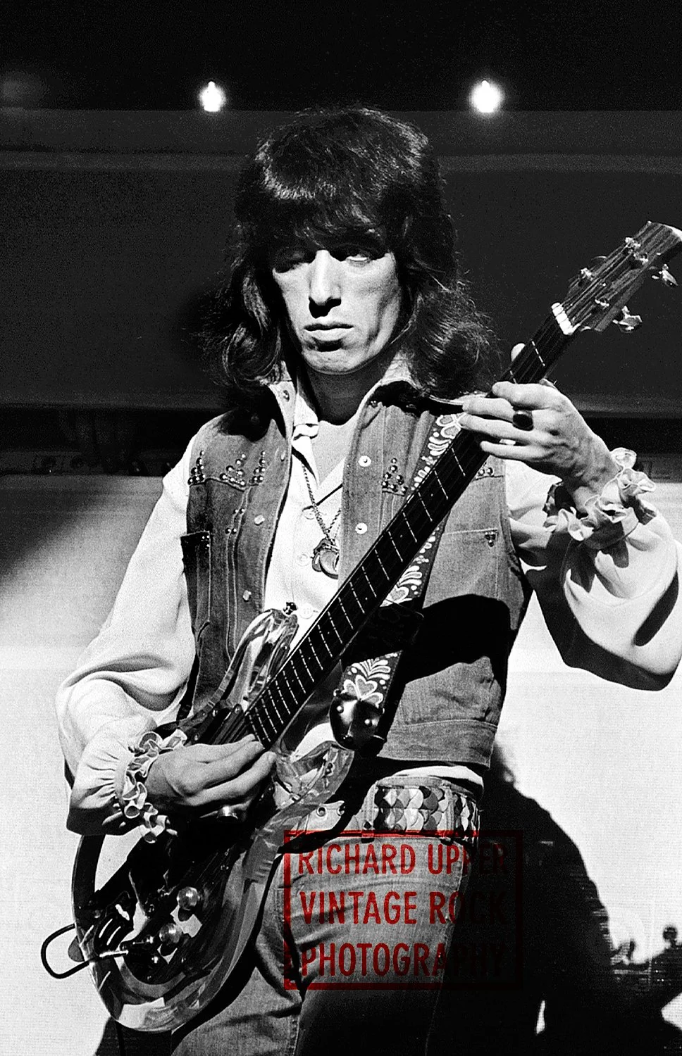 Bill Wyman, Rolling Stones, 1973, H.I.C. Arena, Honolulu, HI