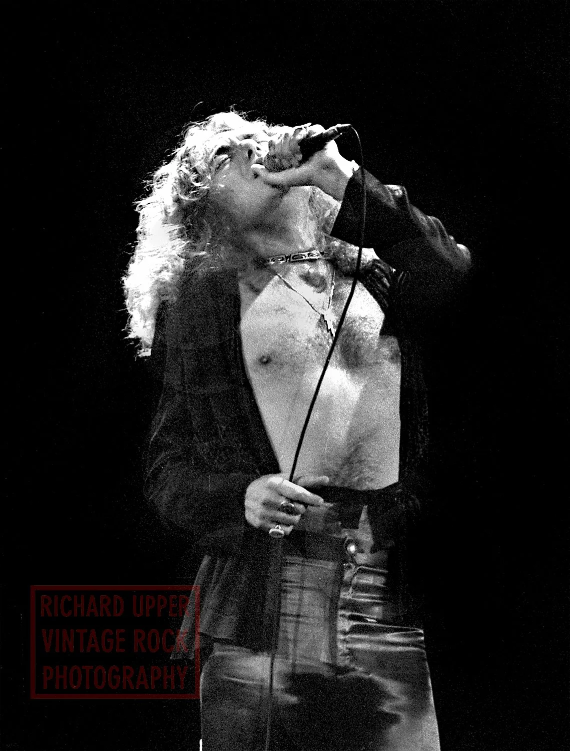 Robert Plant, Led Zeppelin, 1977, L.A. Forum, Los Angeles, CA