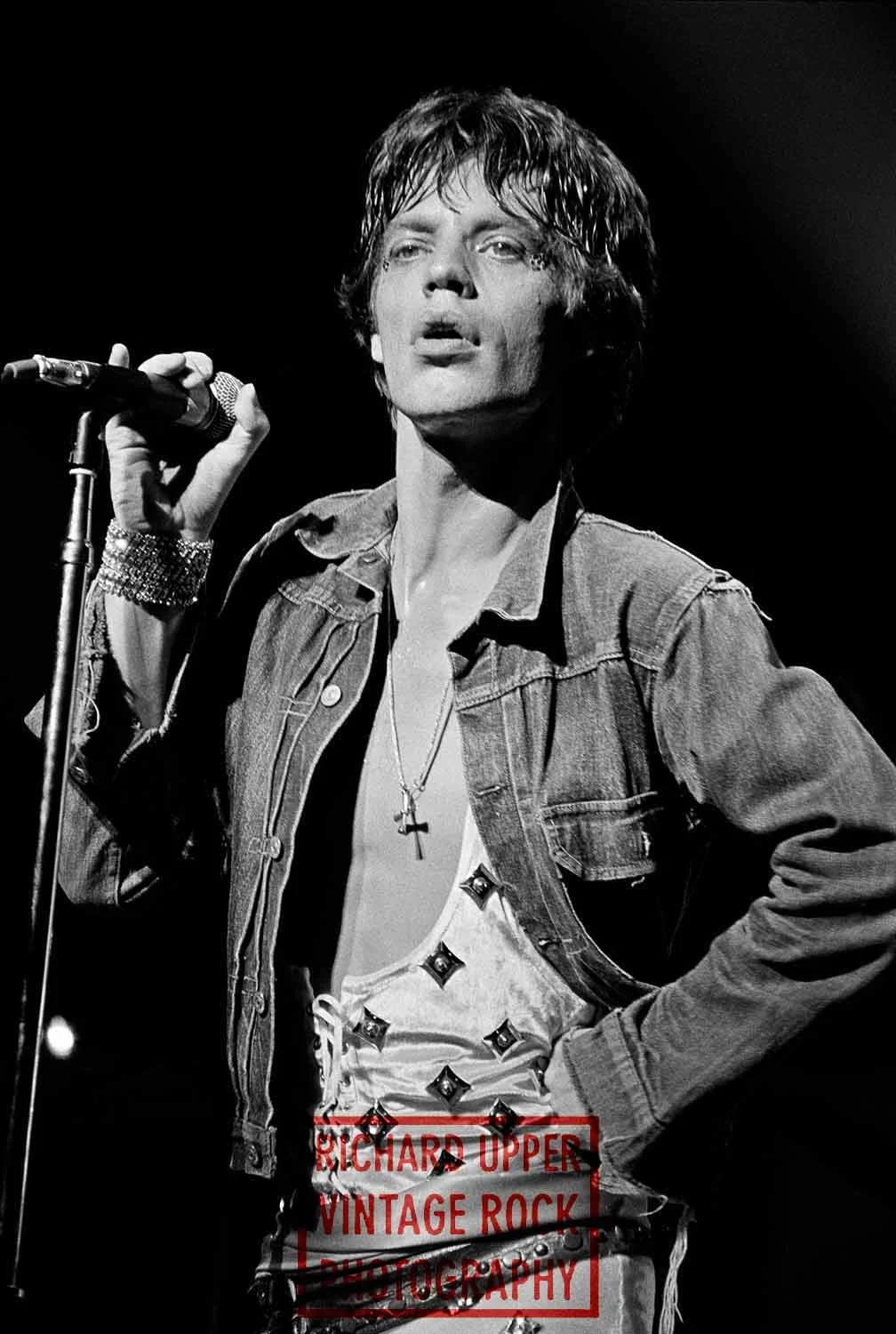 Mick Jagger, Rolling Stones, 1973, H.I.C. Arena, Honolulu, HI