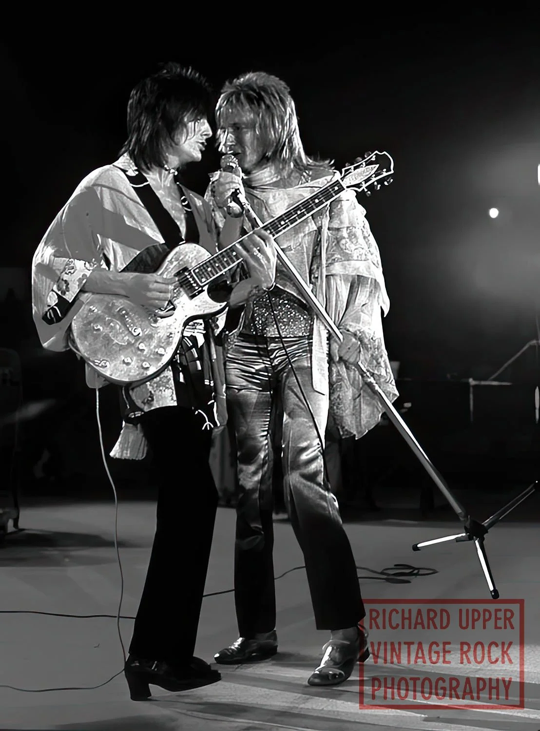 Ron Wood & Rod Stewart, Faces, 1975, Anaheim Convention Center, Anaheim, CA