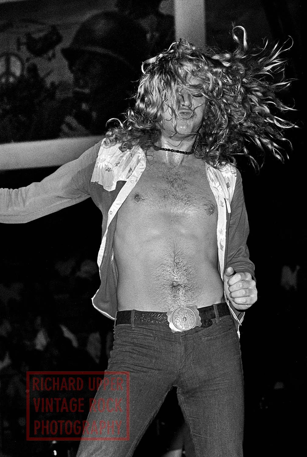 Robert Plant, Led Zeppelin, 1971, Civic Auditorium, Honolulu, HI