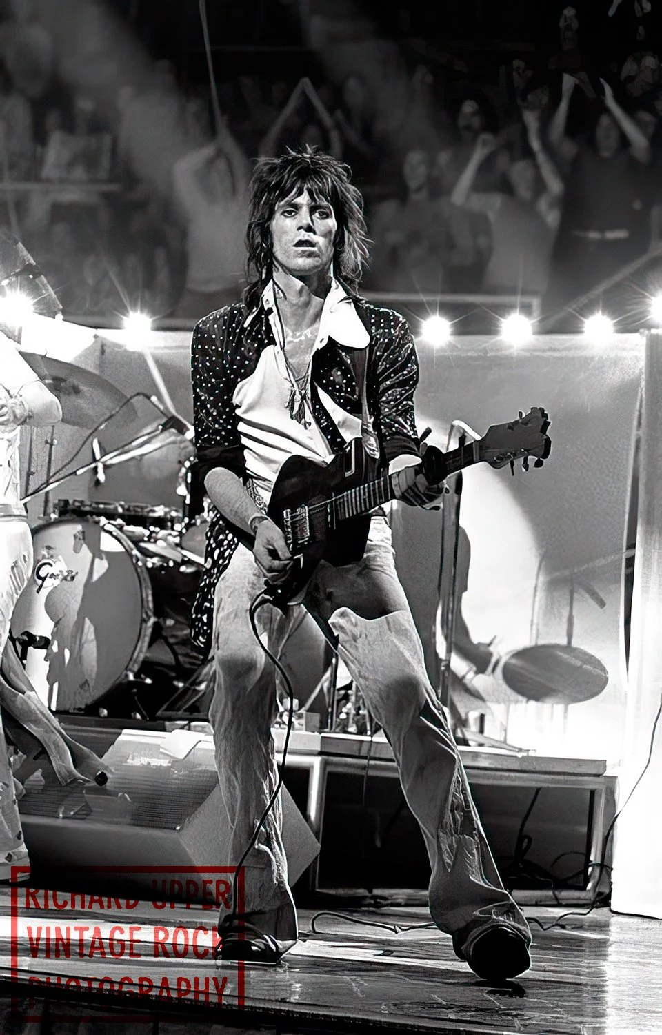 Keith Richards, Rolling Stones, 1973, H.I.C. Arena, Honolulu, HI