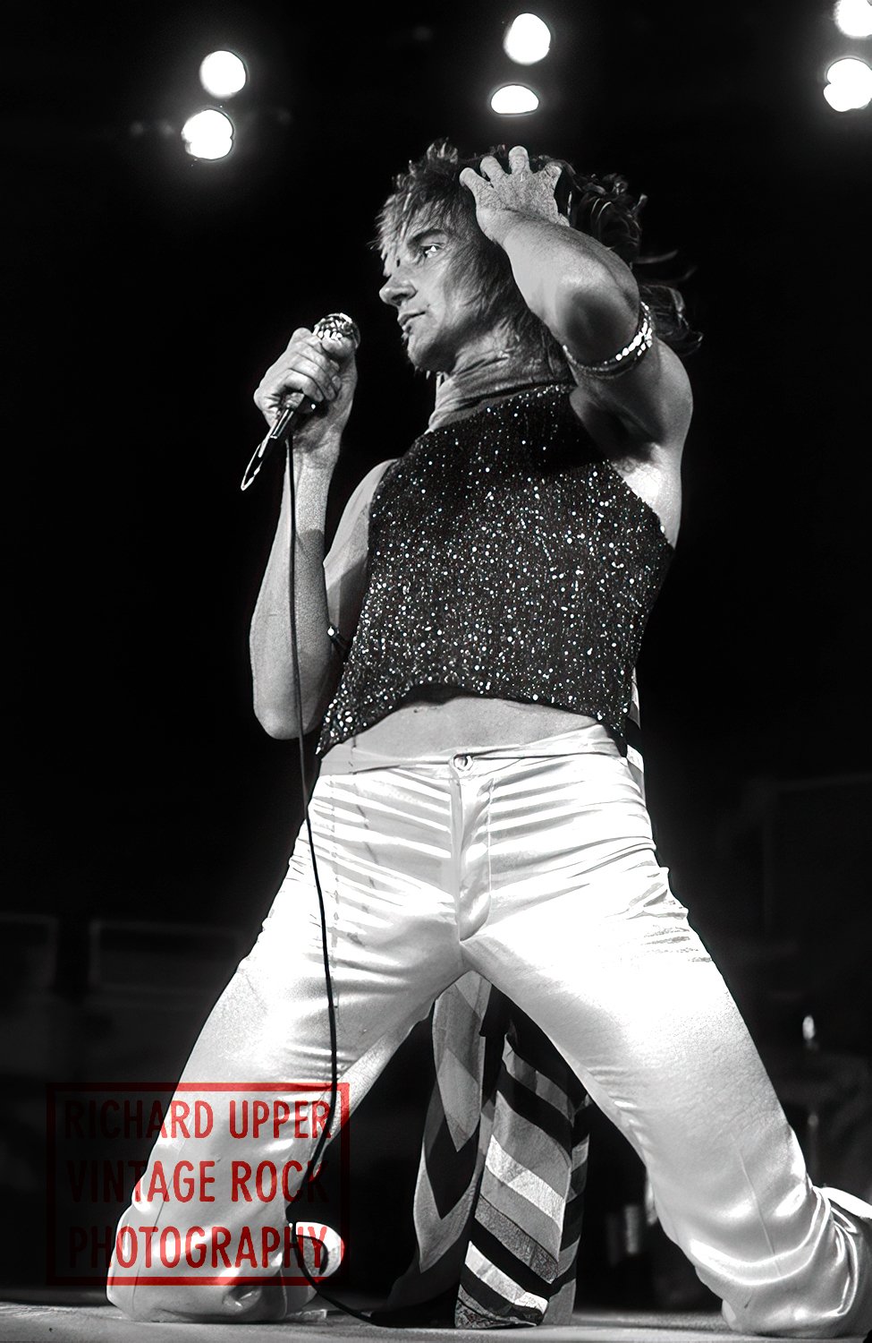 Rod Stewart, Faces, 1975, Anaheim Stadium, Anaheim, CA