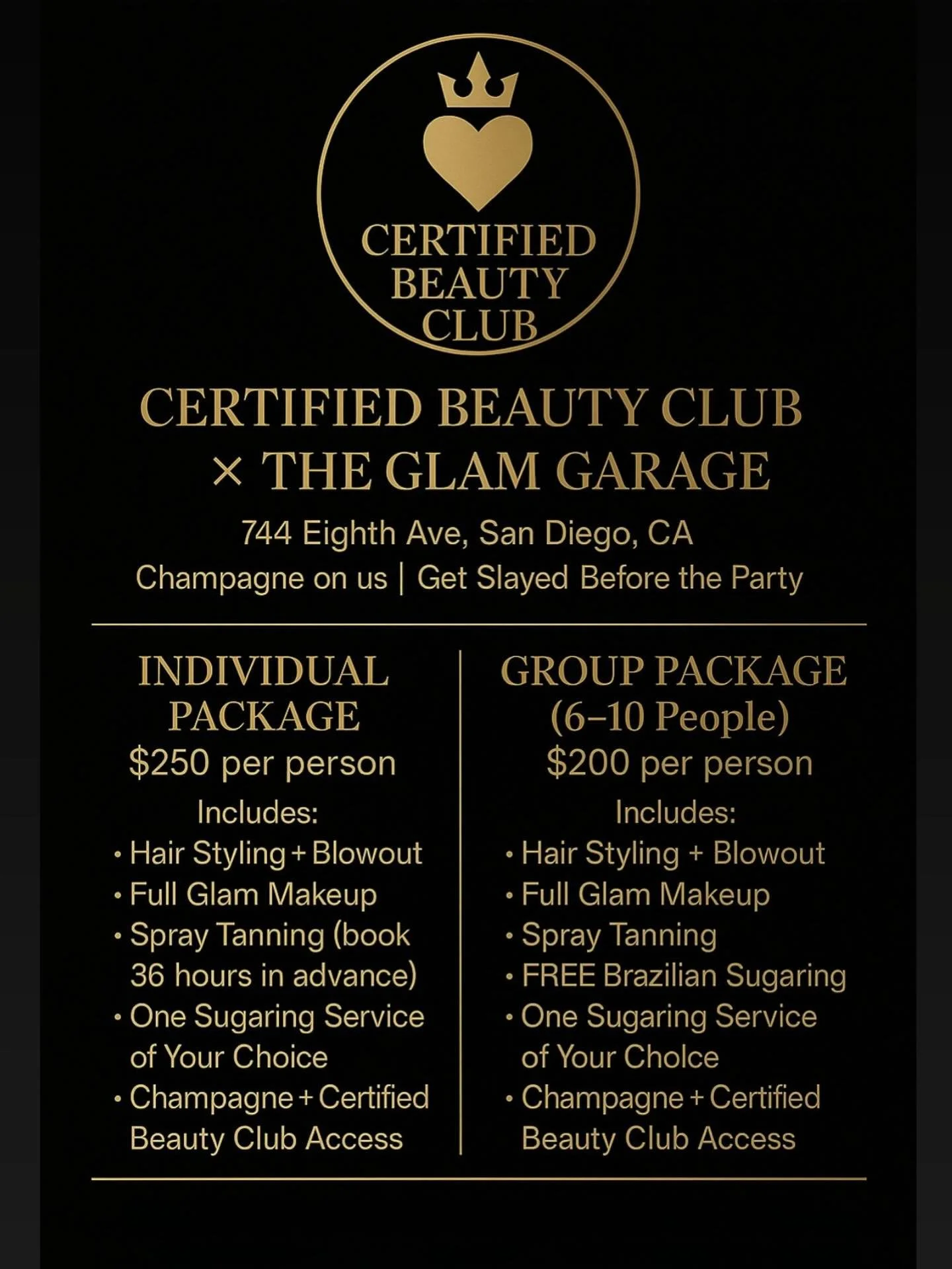 ✨ High-Maintenance? Is That You 👀
Certified Beauty Club Memberships With Our Curated Stylists ✨

Solo Baddie &mdash; $250/mo
Group Membership (6+ girls) &mdash; $200/mo each
When you and your girls sign up together, everyone gets $50 OFF their month