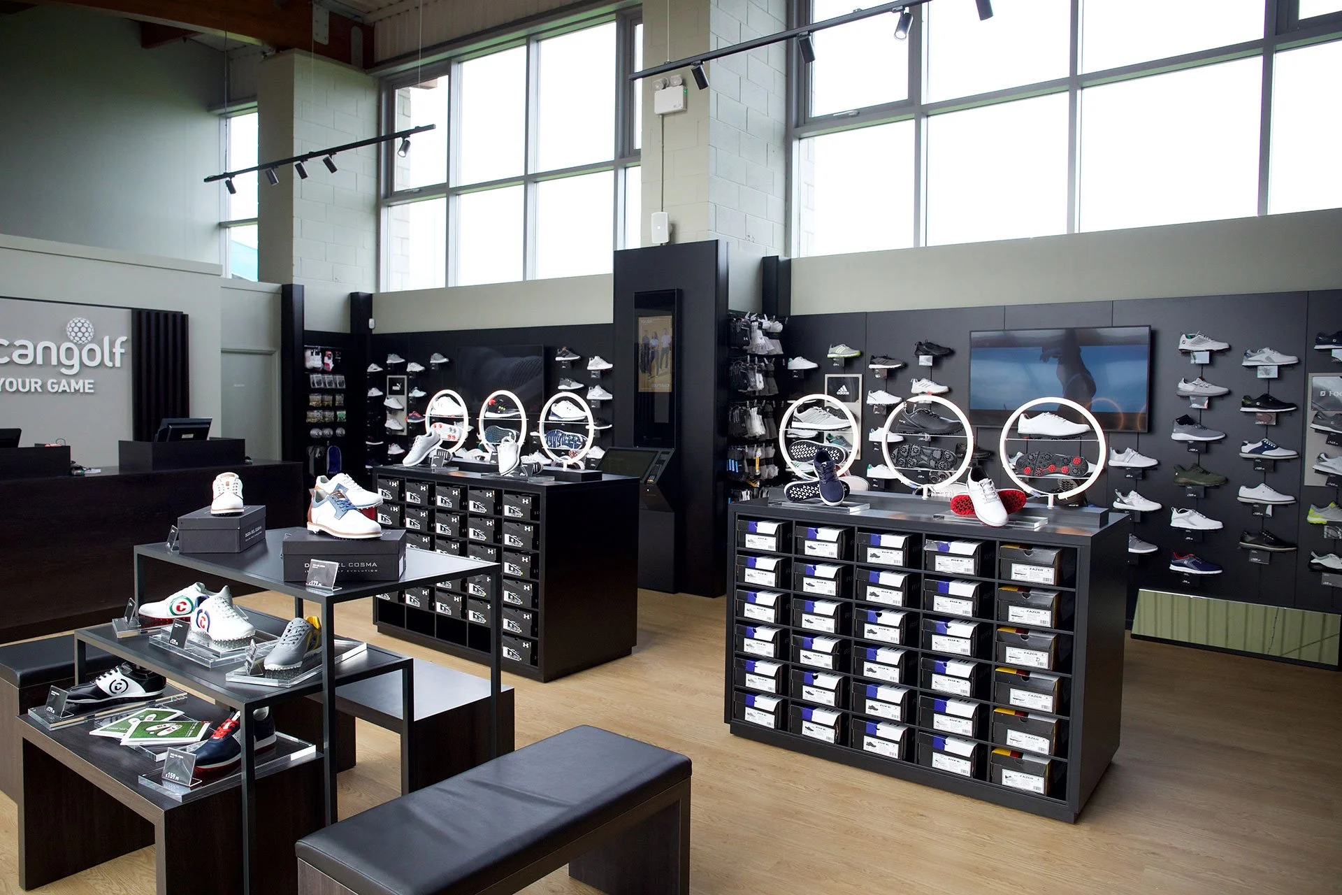 Interior of American Golf Store at Trafford Golf Centre