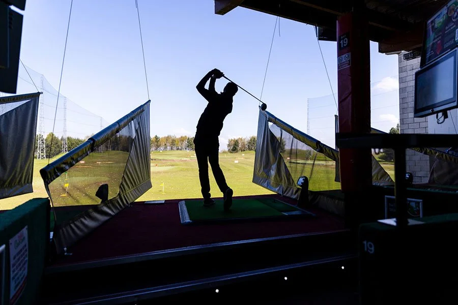 silhouette of person in bay