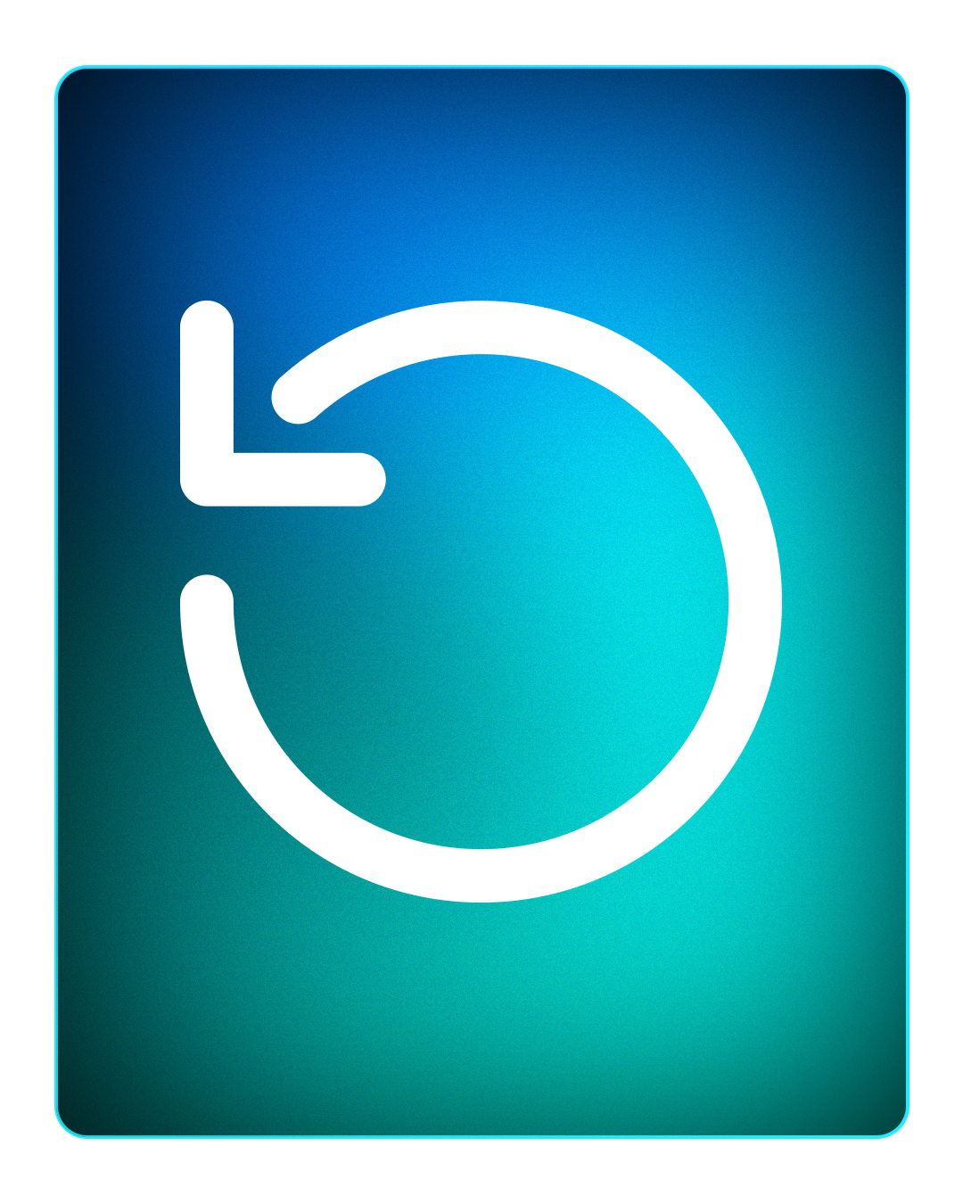 Accessibility icon with a white wheelchair symbol on a blue gradient background.