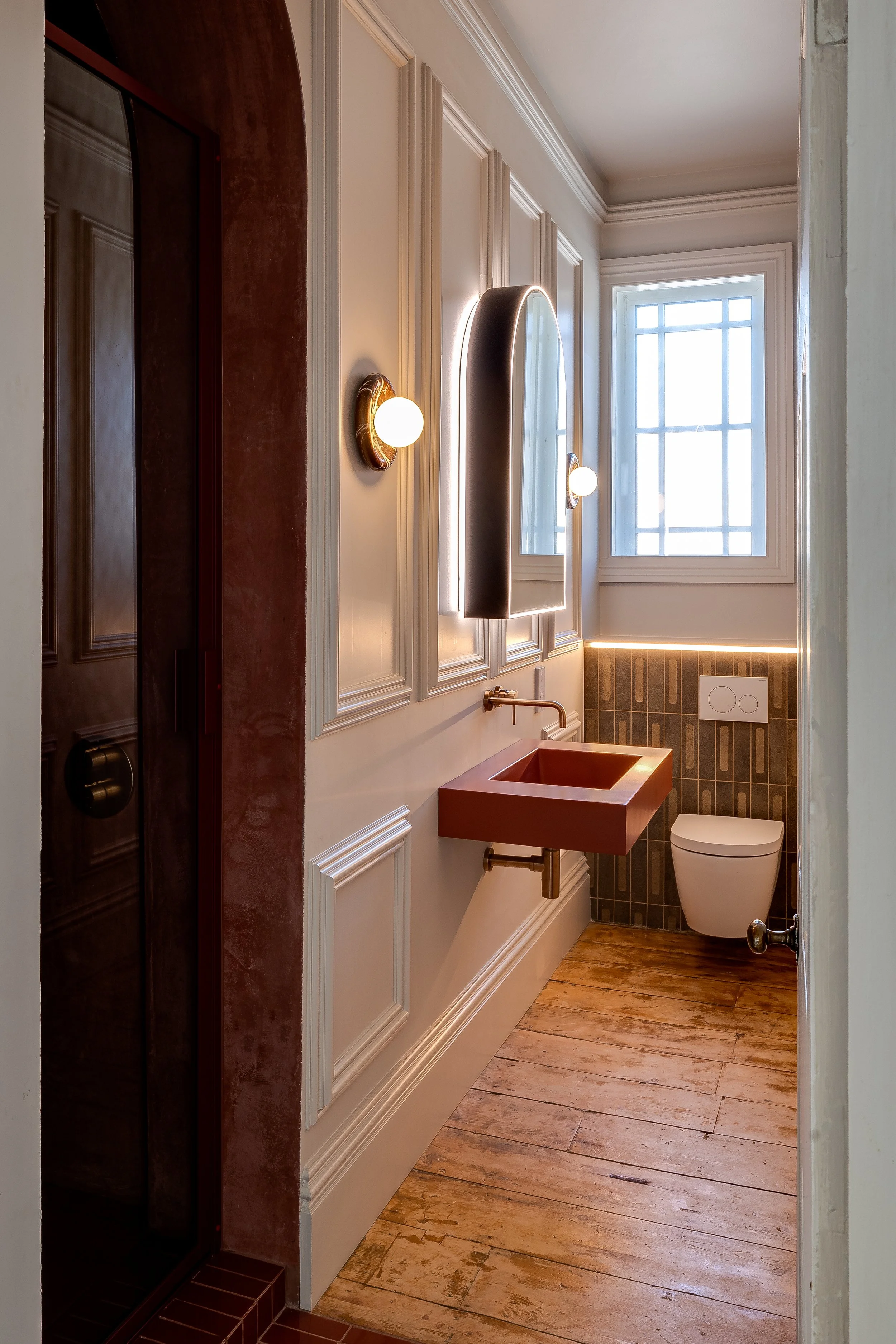 Rioja bathroom by oH Design Studio, sink by Novello