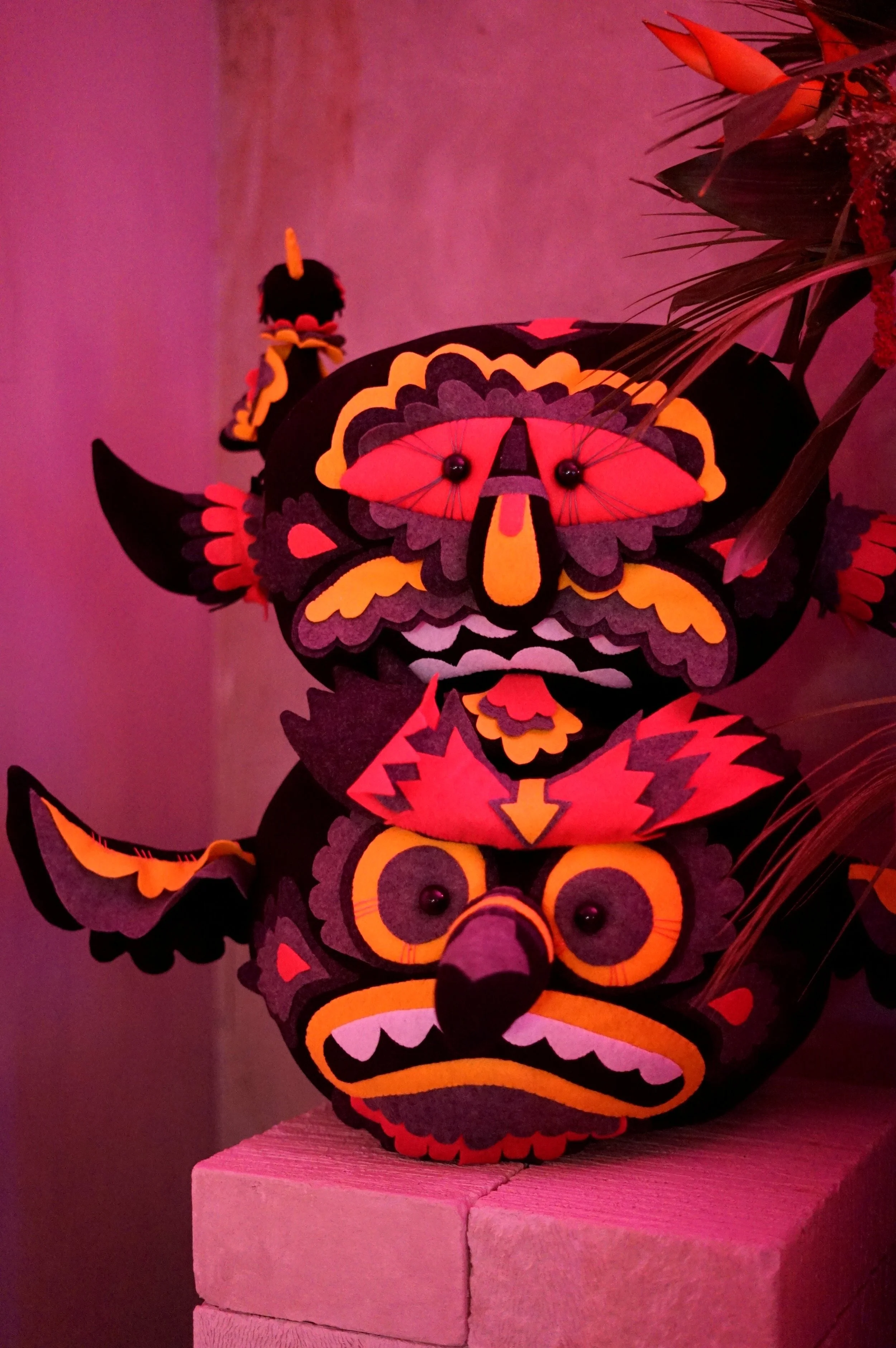 Wedding altar detail monsters.JPG