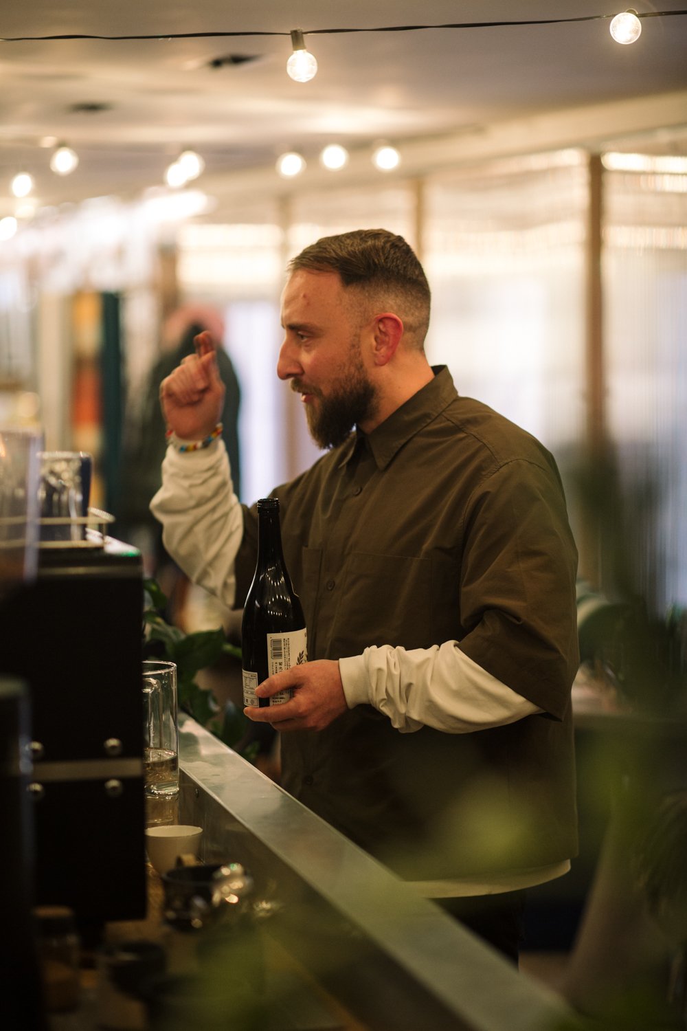 Boris serving Sake.jpg