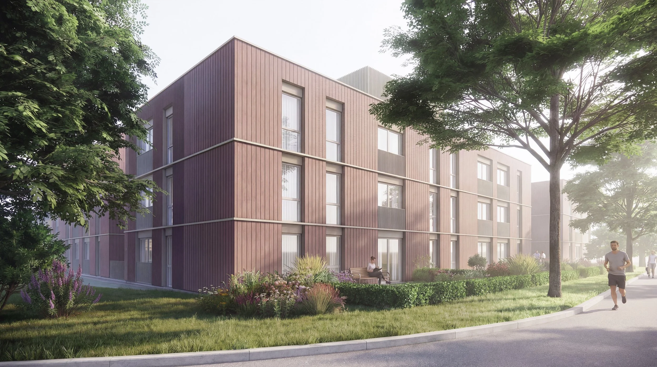 Stoke-on-Trent Modular Key Worker Accommodation by oH Design Studio for Flexable.