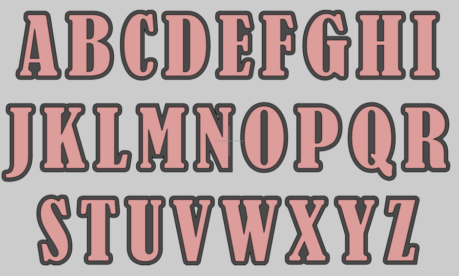 [pre-order, ships May 5th] 2” Coquette ABC Wooden Die Cut