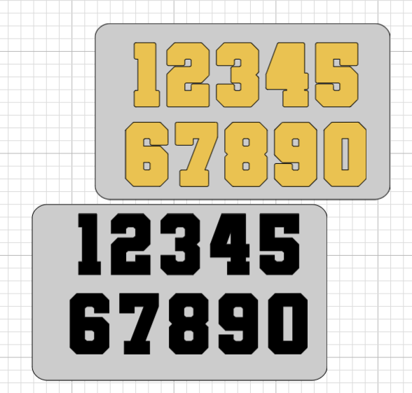 [PRE-ORDER, read description] 2.5” Varsity 0-9 Numbers Wooden Die Cut