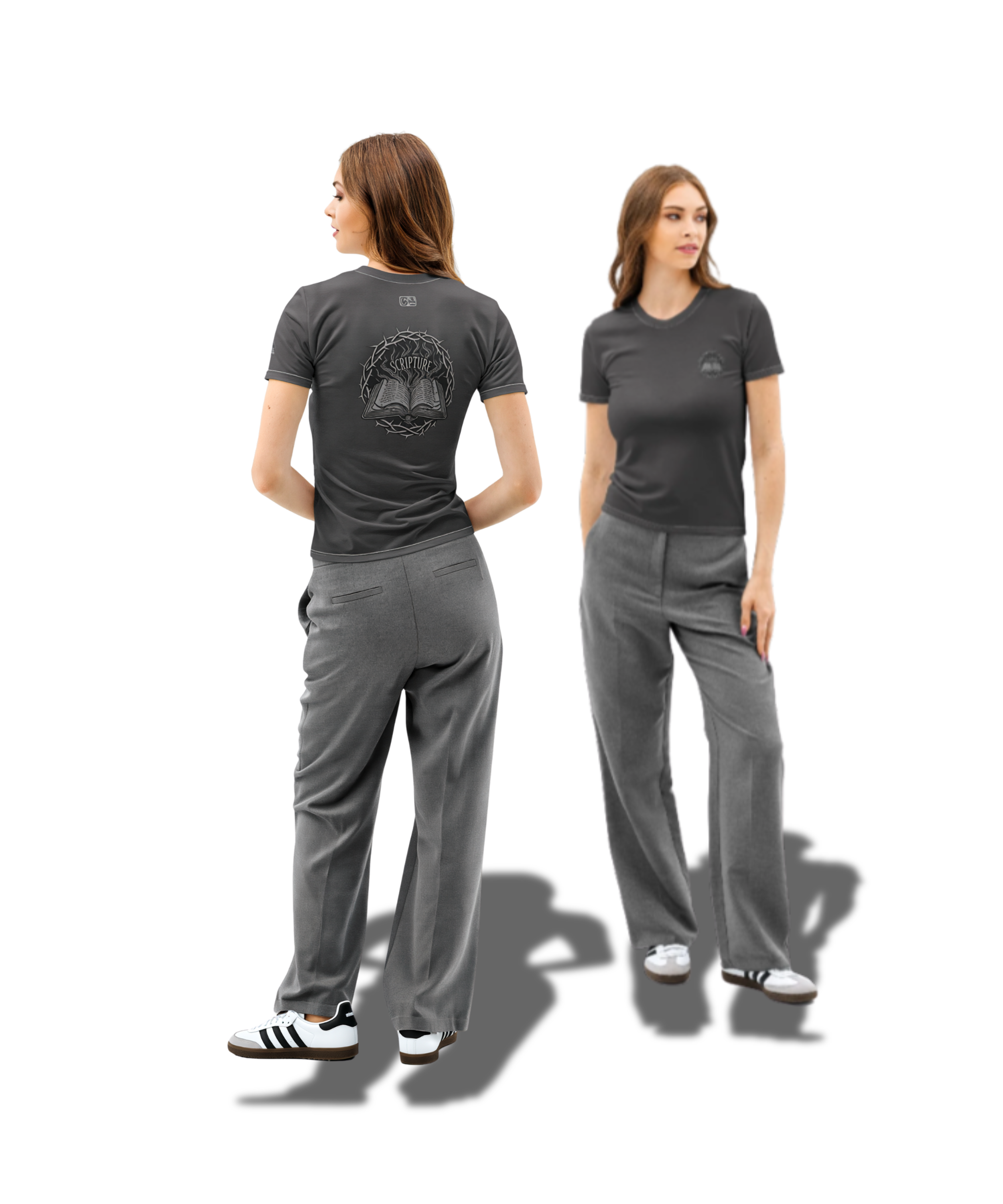 Women’s Cotton Scripture Crew Neck T-Shirt