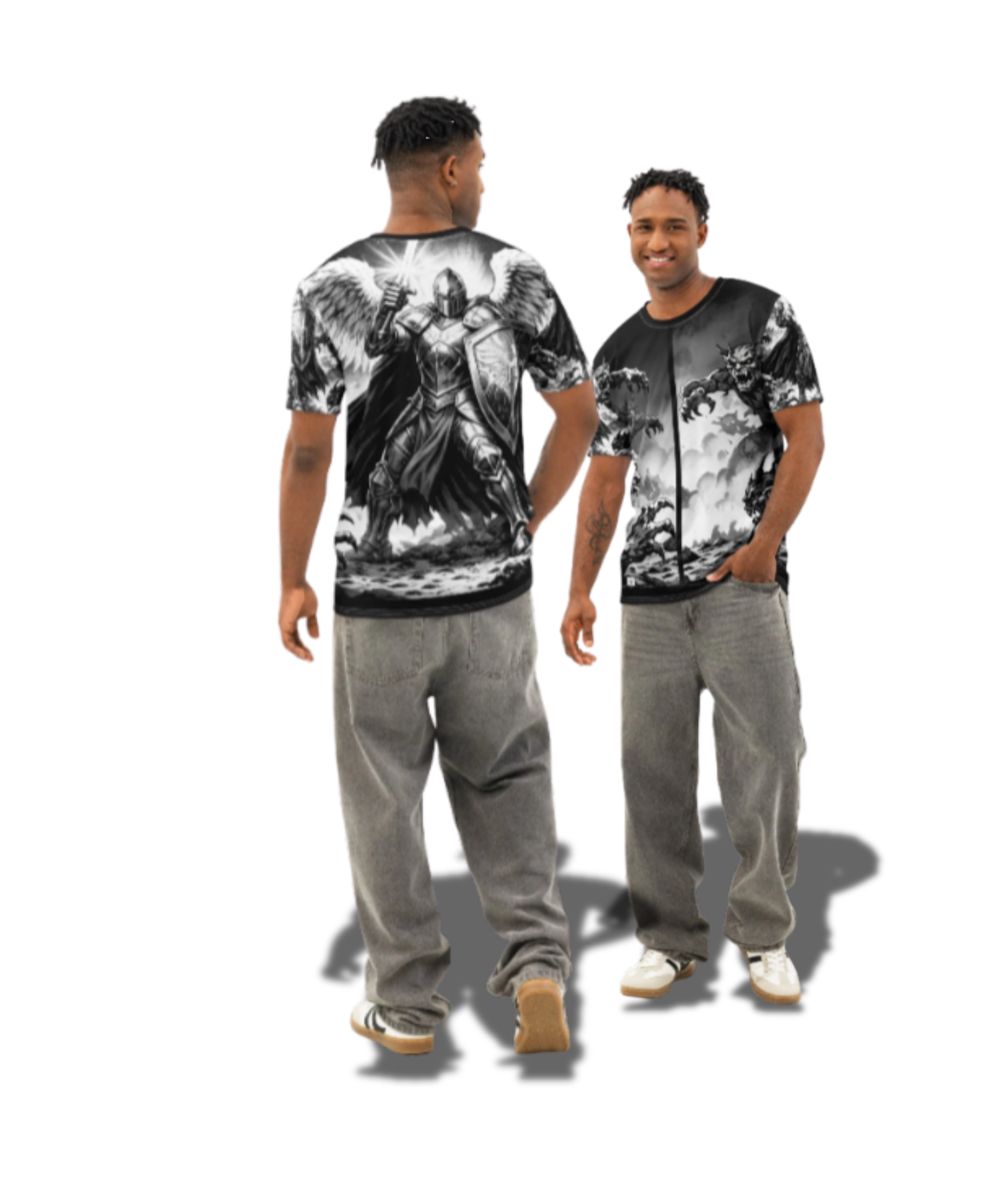 Men’s Cotton Angel Crew Neck T-Shirt