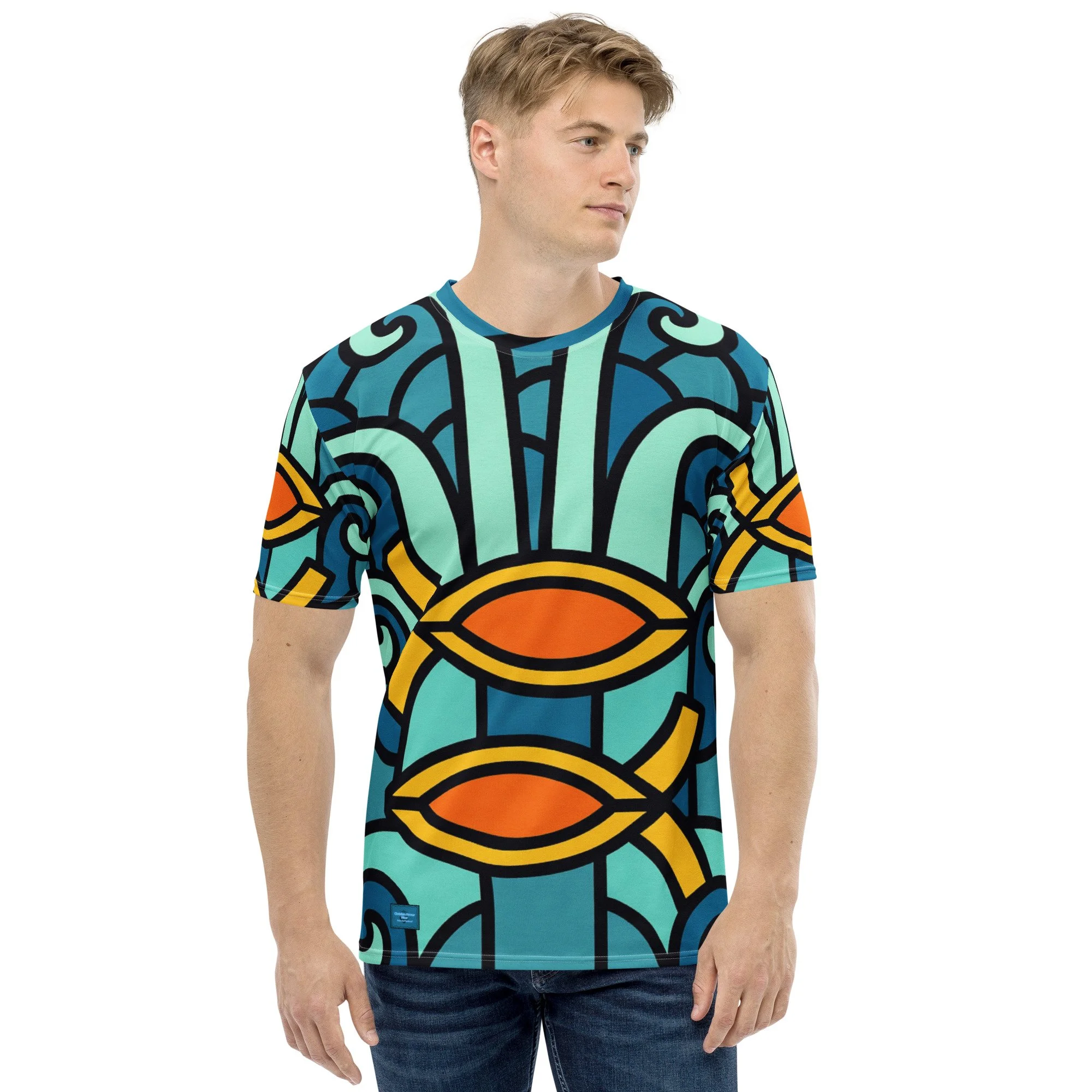 Men's Fish Crew Neck T-Shirt